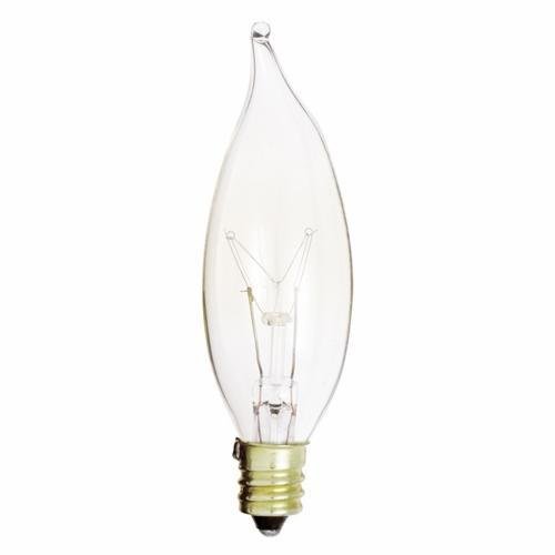 S3273 - 15 Watt CA8 Incandescent - Clear - 1500 Average rated hours - 100 Lumens - Candelabra base - 120 Volt