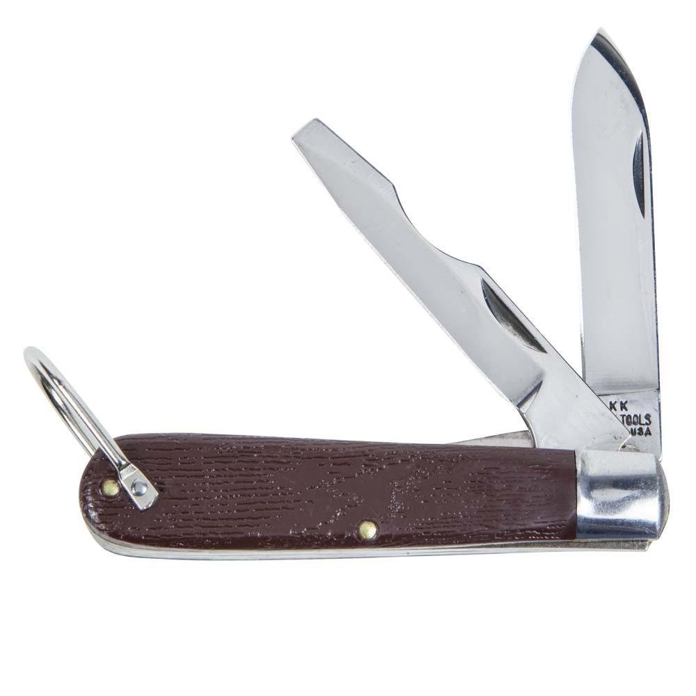 1550-2 - 2 Blade Pocket Knife, Steel, 2-1/2-Inch Blade