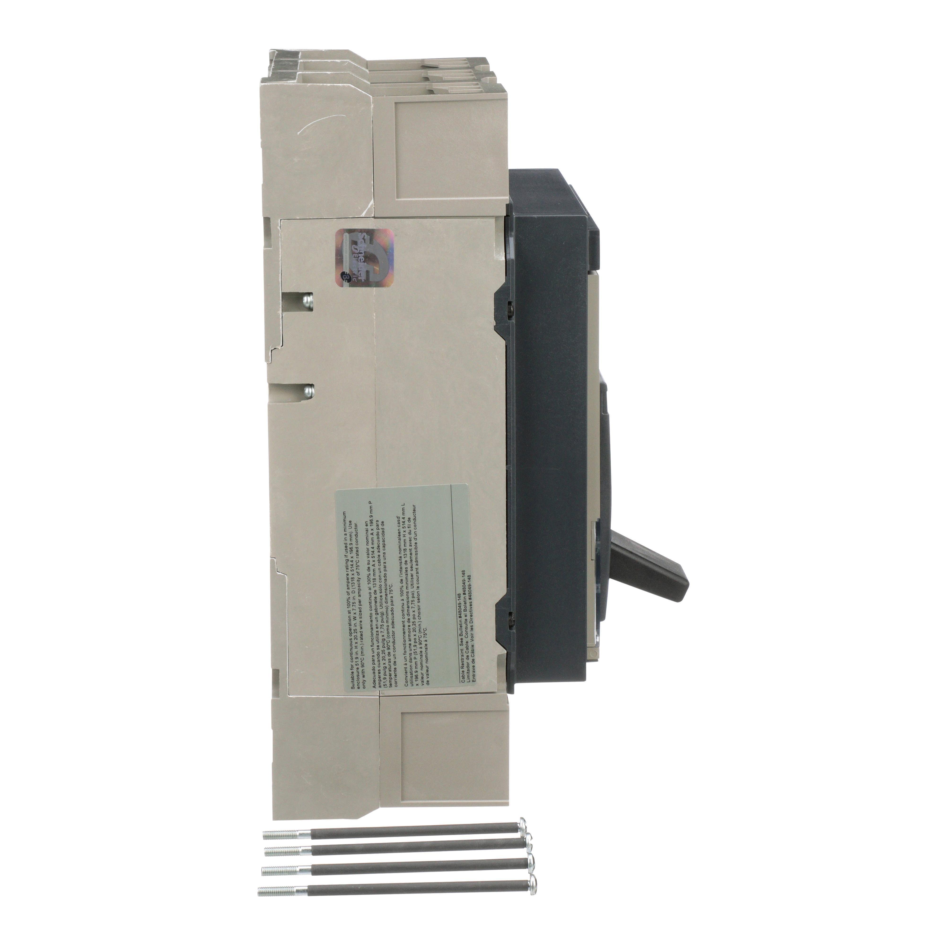 Picture of PGL36080CU31A - Circuit breaker, PowerPacT P, 800A, 3 pole, 600VAC, 18kA, lugs, Micrologic 3.0, 100%