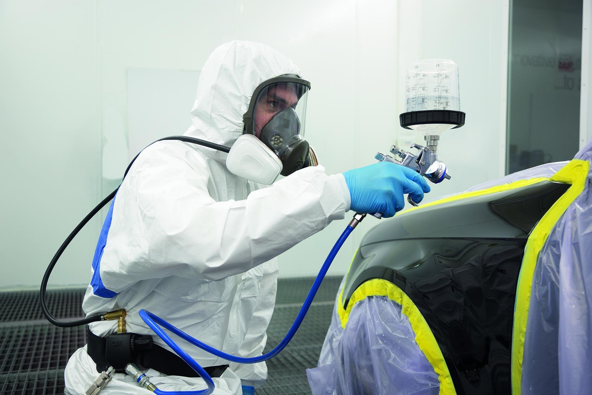 Picture of 301+48MMX55M - 3M Performance Yellow Masking Tape 301+, 48 mm x 55 m, 6.3 mil, 24 Roll/Case