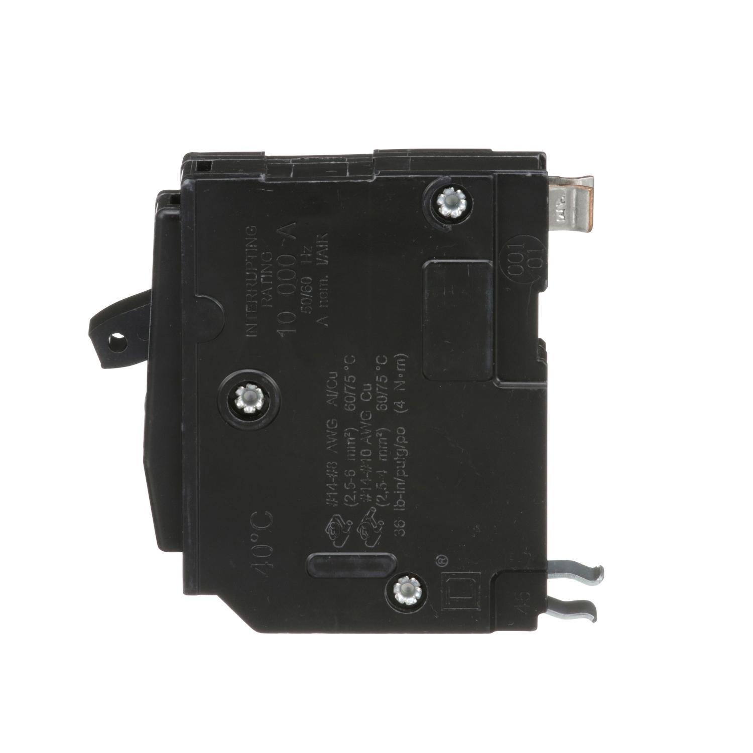 Picture of QO115 - Mini circuit breaker, QO, 15A, 1 pole, 120/240VAC, 10kA, plug in