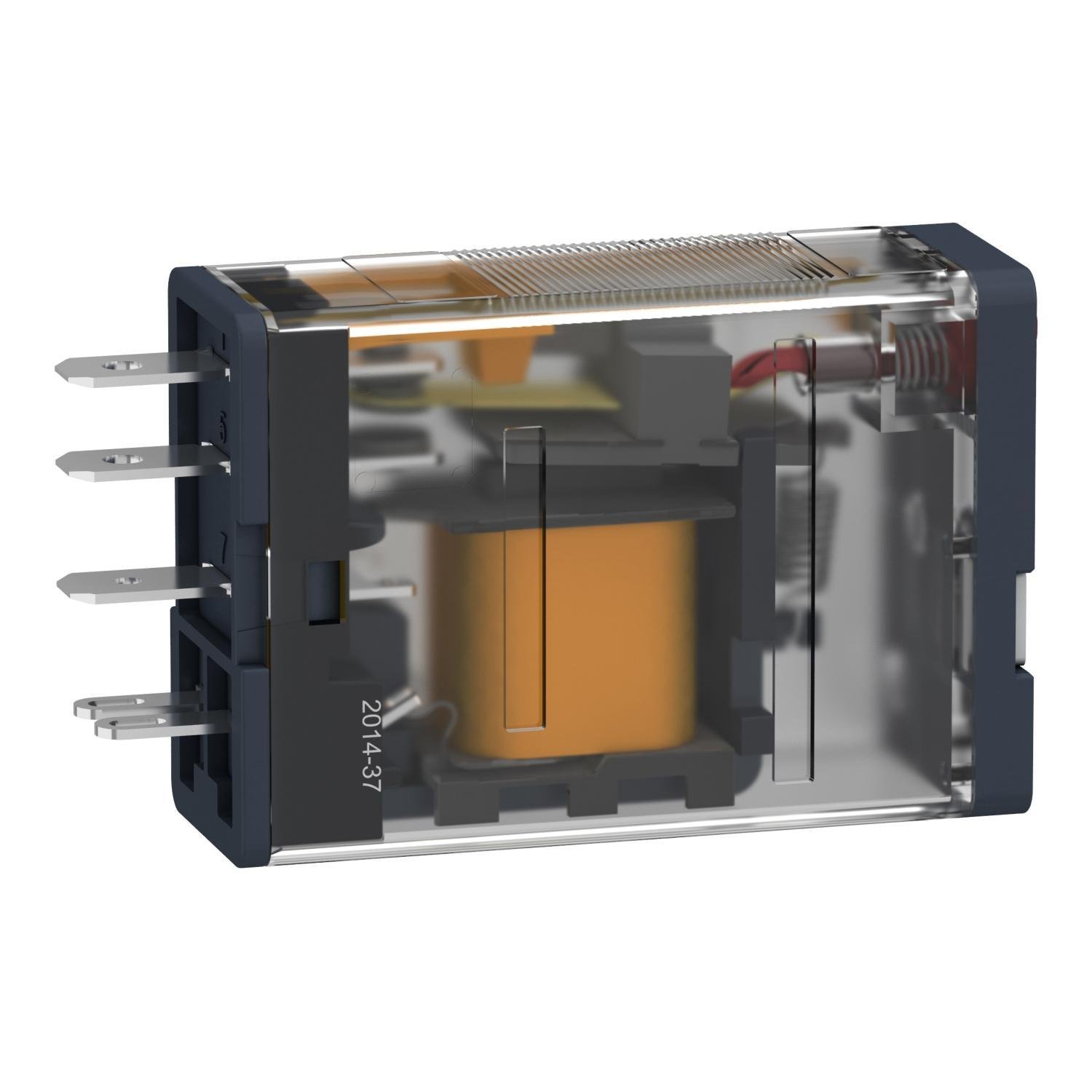 Picture of RPM11B7 - plug-in relay, Harmony electromechanical relays, 15A, 1CO, lockable test button, 24V AC