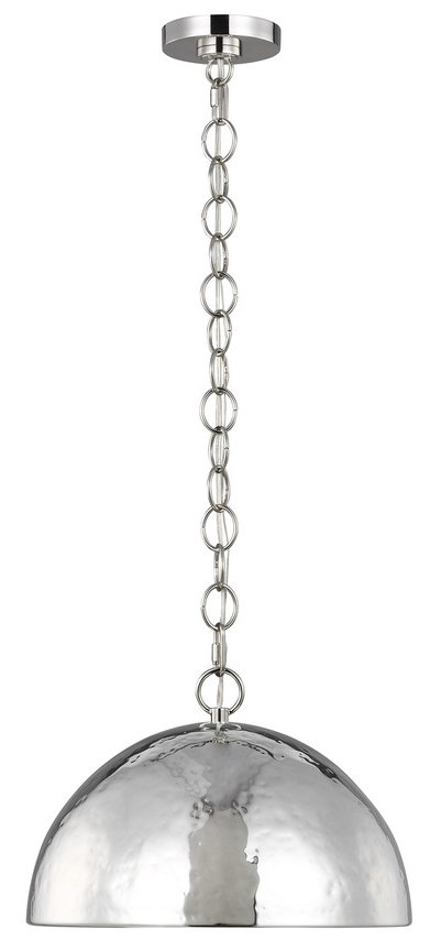 EP1241PN - Whare 1-Light Polished Nickel Medium Pendant
