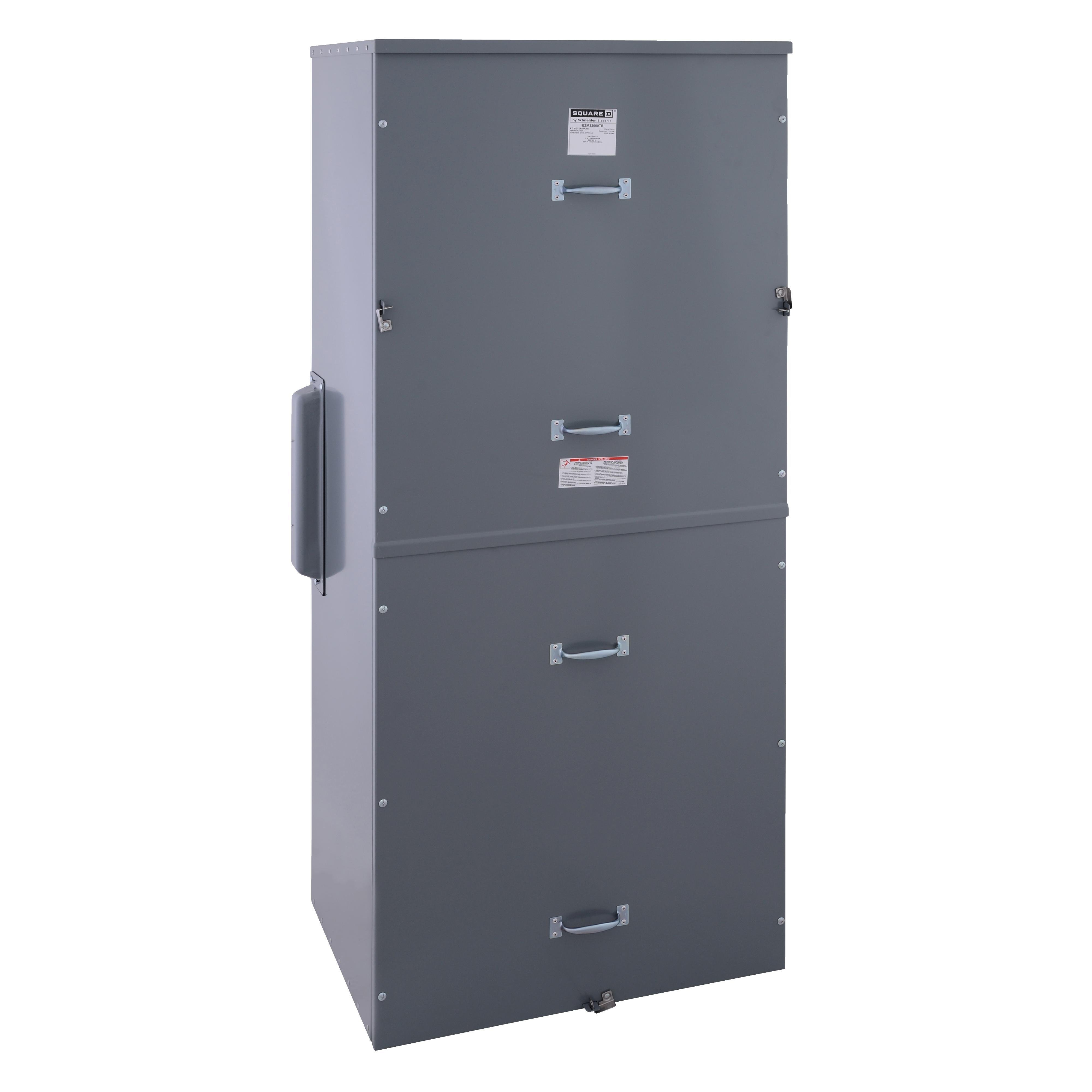 EZM32000TB - Main lugs unit, EZ Meter-Pak, 2000A, 240VAC max, 3ph/4W, 1200A bus, OH/UG, Type 3R