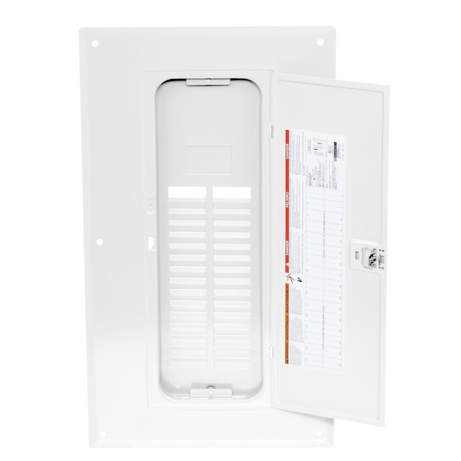 QOC32UFW - Replacement cover, QO, for 32 space load center, flush, white