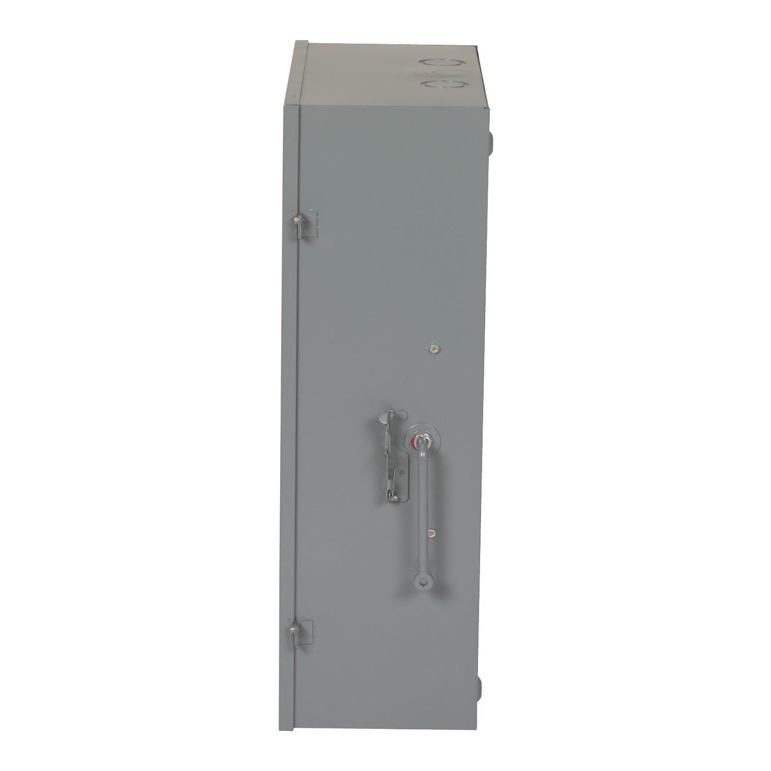 Picture of DTU324N - Safety switch, double throw, non fusible, 3 pole, 4 wire, 240VAC, 200A, Type 1, with neutral