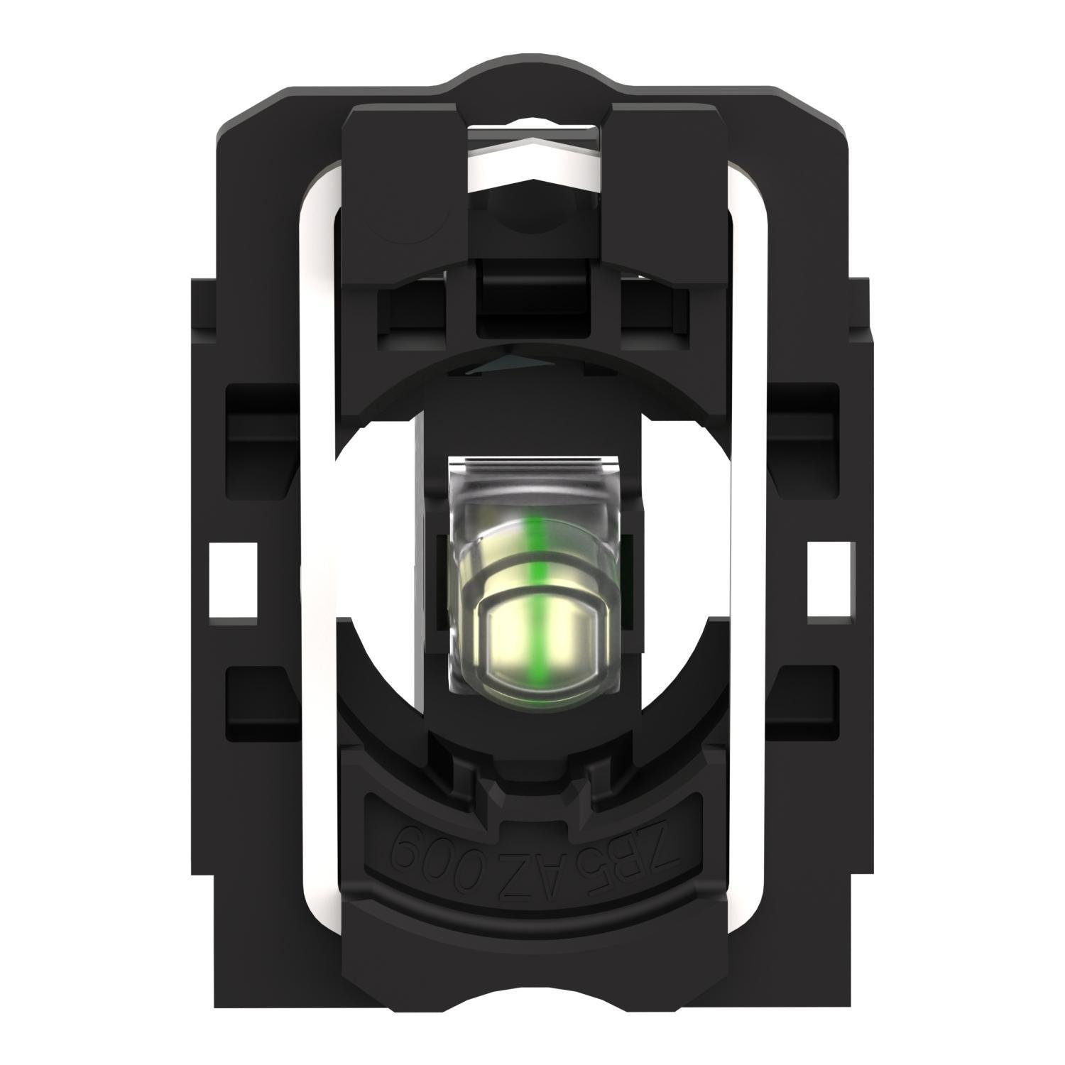 ZB5AVG1 - Complete body light block assembly, Harmony XB5, plastic, universal LED, screw clamp terminals, 110...120V AC