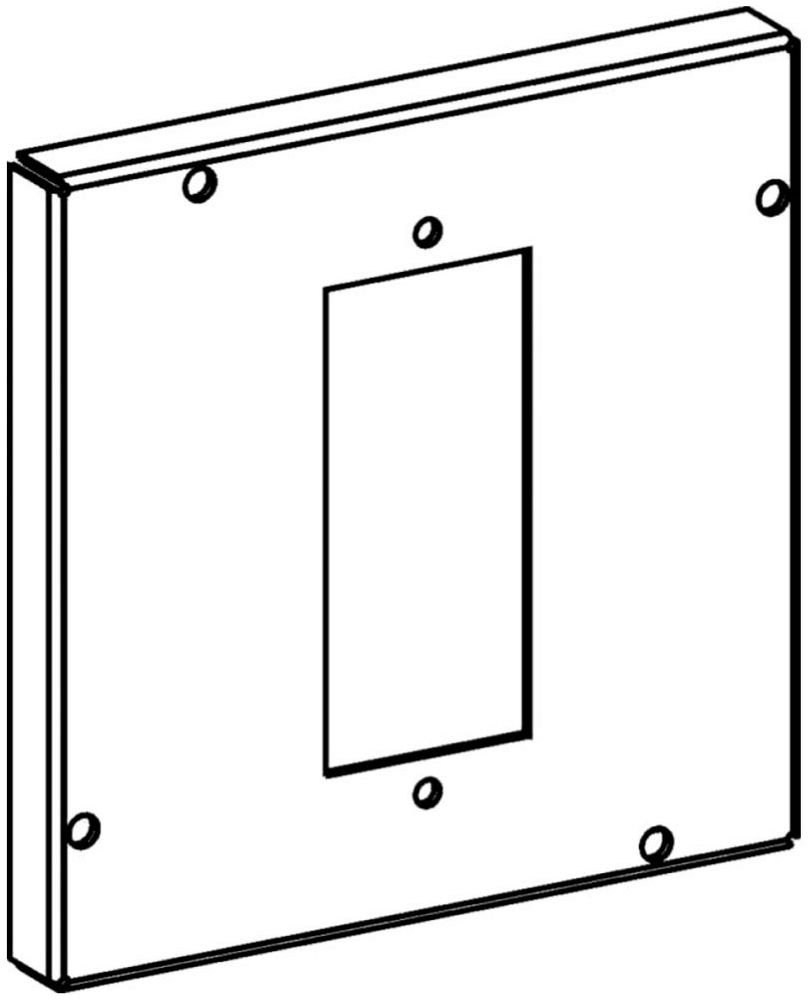5504 - RAISED 1/2", 4-11/16" SQUARE (5S) GFCI OR DECORATIVE SWITCH INDUSTRIAL COVER