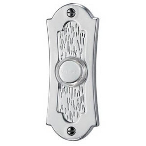 PB27LSN - Lighted Flat Pushbutton, 1-1/2w x 3-1/2h in Satin Nickel