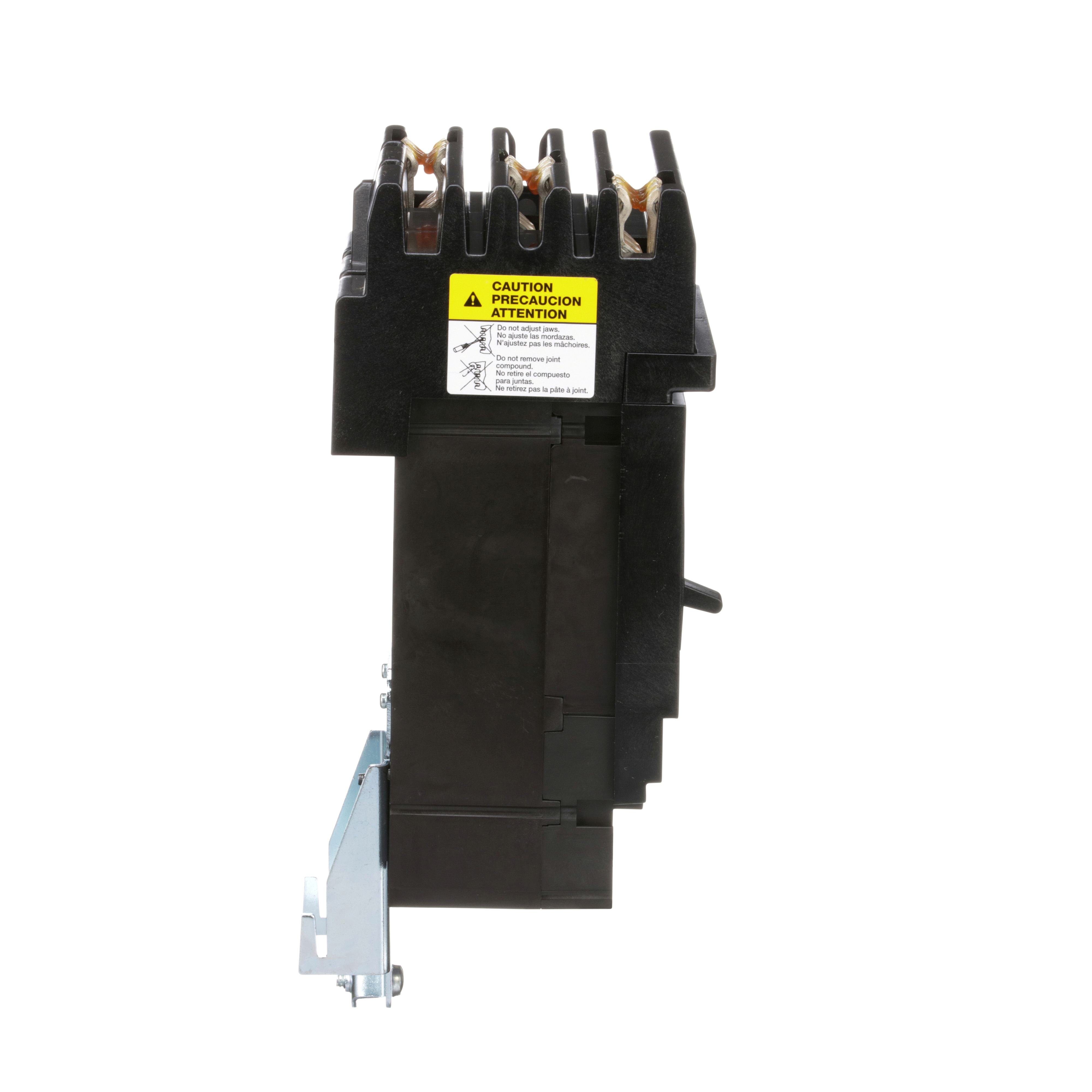 Picture of JGA36200 - Circuit breaker, PowerPacT J, 200A, 3 pole, 600VAC, 18kA, I-Line, thermal magnetic, 80%, ABC