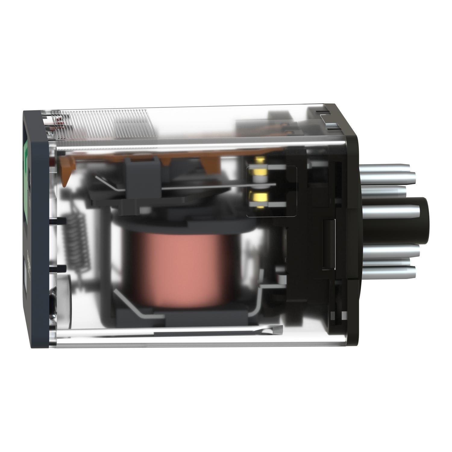 Picture of RUMC21F7 - universal plug in relay, Harmony Electromechanical Relays, 10A, 2CO, lockable test but to n, 120V AC