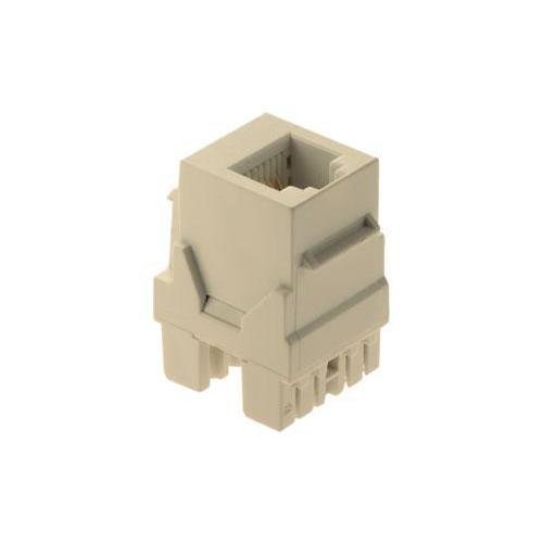 WP3425-LA - 6P6C Keystone Connector, Light Almond
