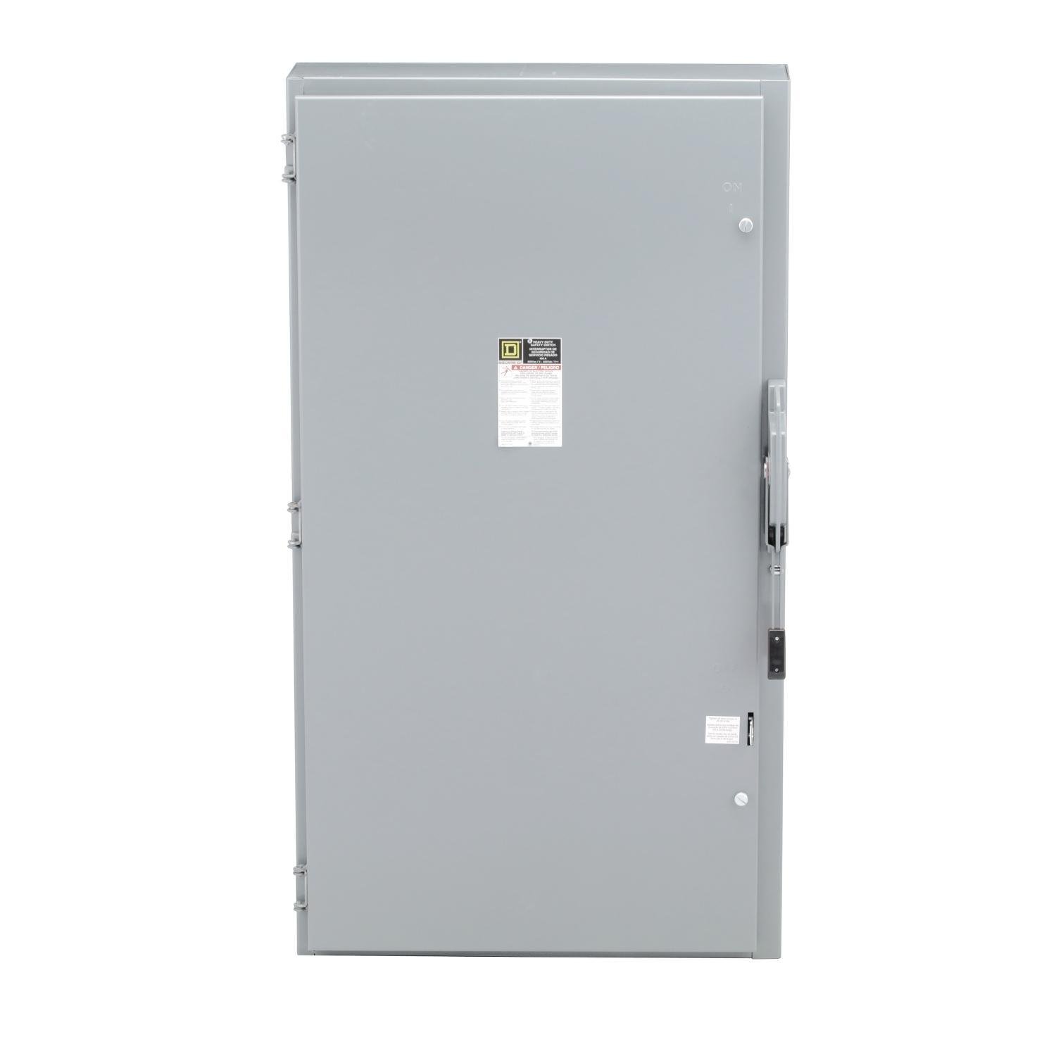 HU365 - Safety switch, heavy duty, non fusible, 400A, 3 wire, 3 pole, 350hp, 600VAC/DC, NEMA 1