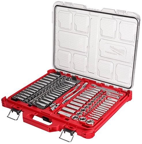 48-22-9486 - 1/4 in. & 3/8 in. 106 Pc. Ratchet and Socket Set in PACKOUT™ - SAE & Metric