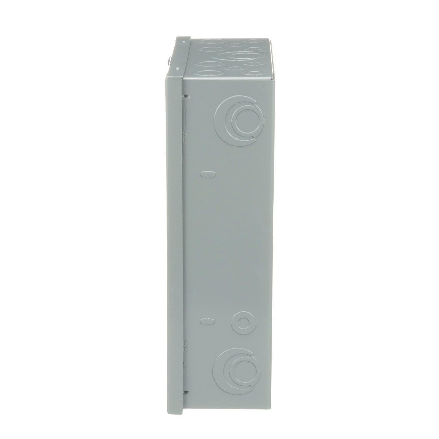 Picture of QO612L100S - Load center, QO, 1 phase, 6 spaces, 12 circuits, 100A fixed main lugs, NEMA1, surface cover