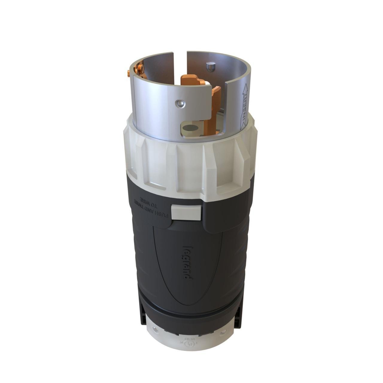 CS8365C - TurnLok® 50A California Style 250V 3-Pole 4-Wire Locking Plug