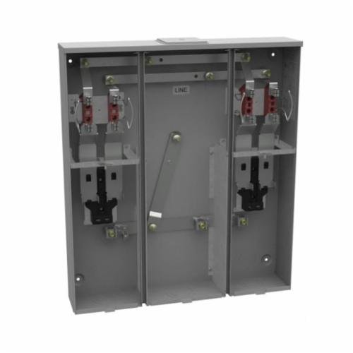 U5902XBL - Single Phase Barrel Lock Ringless Meter Socket, 4-Jaw 2-Position, 125Amp