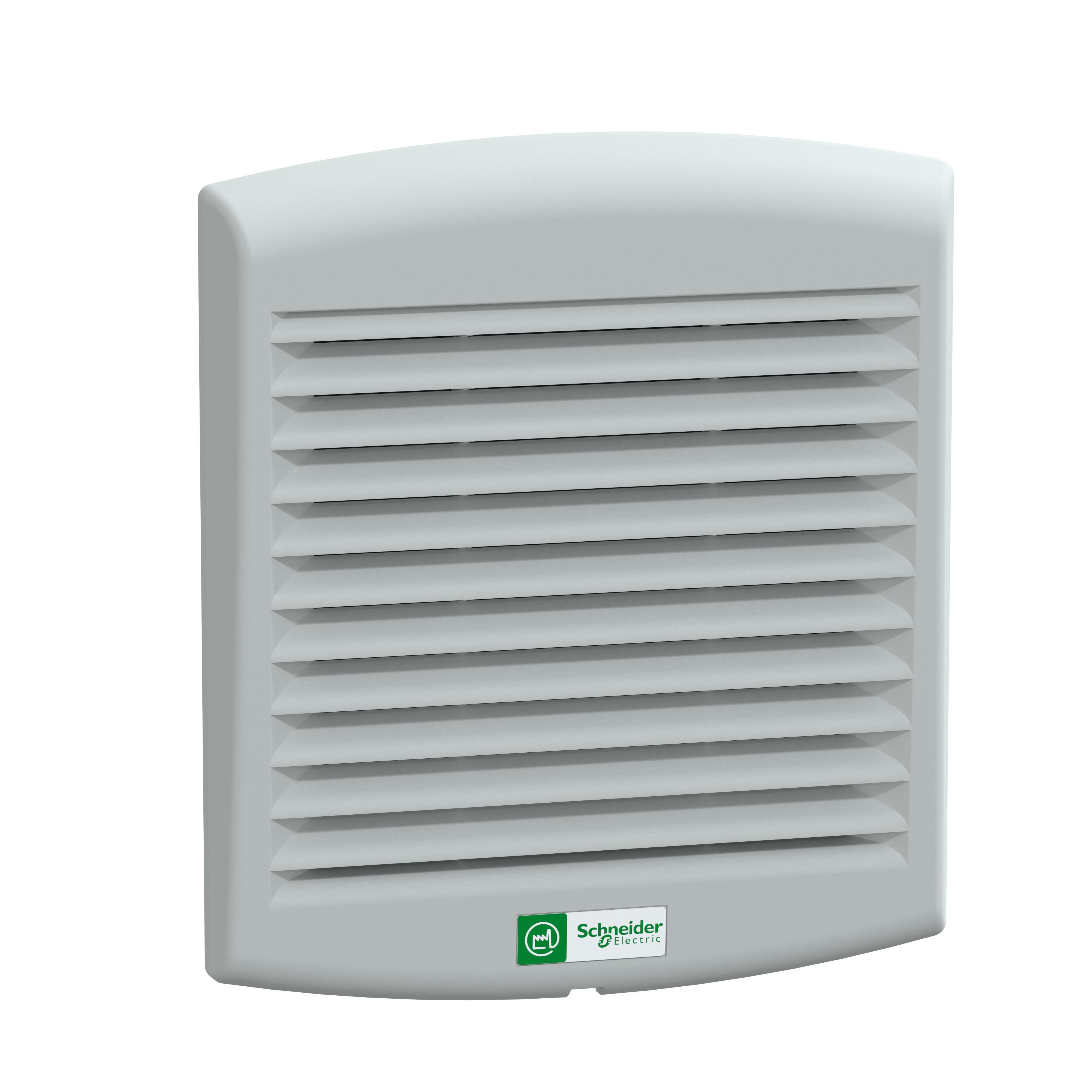 NSYCVF85M24DPF - ClimaSys forced vent. IP54, 80m3/h, 24V DC, with outlet grille and filter G2