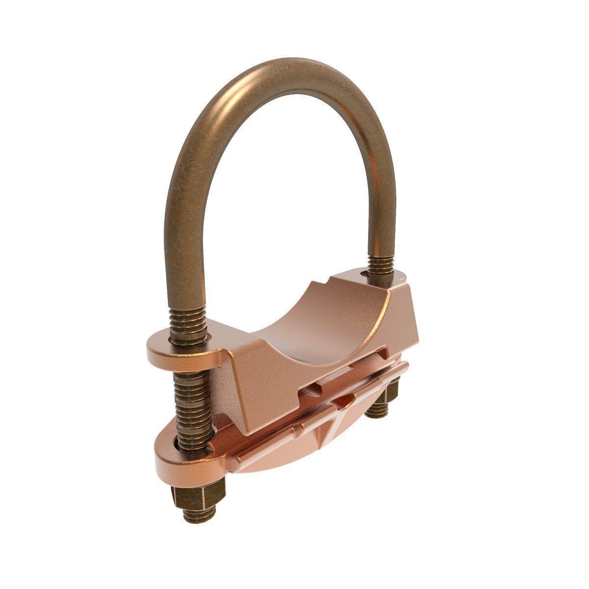 Picture of GAR1826 - Ground Clamp Copper 4 AWG-2/0 AWG Installation Torque Recommended Run in-lb240 LB in