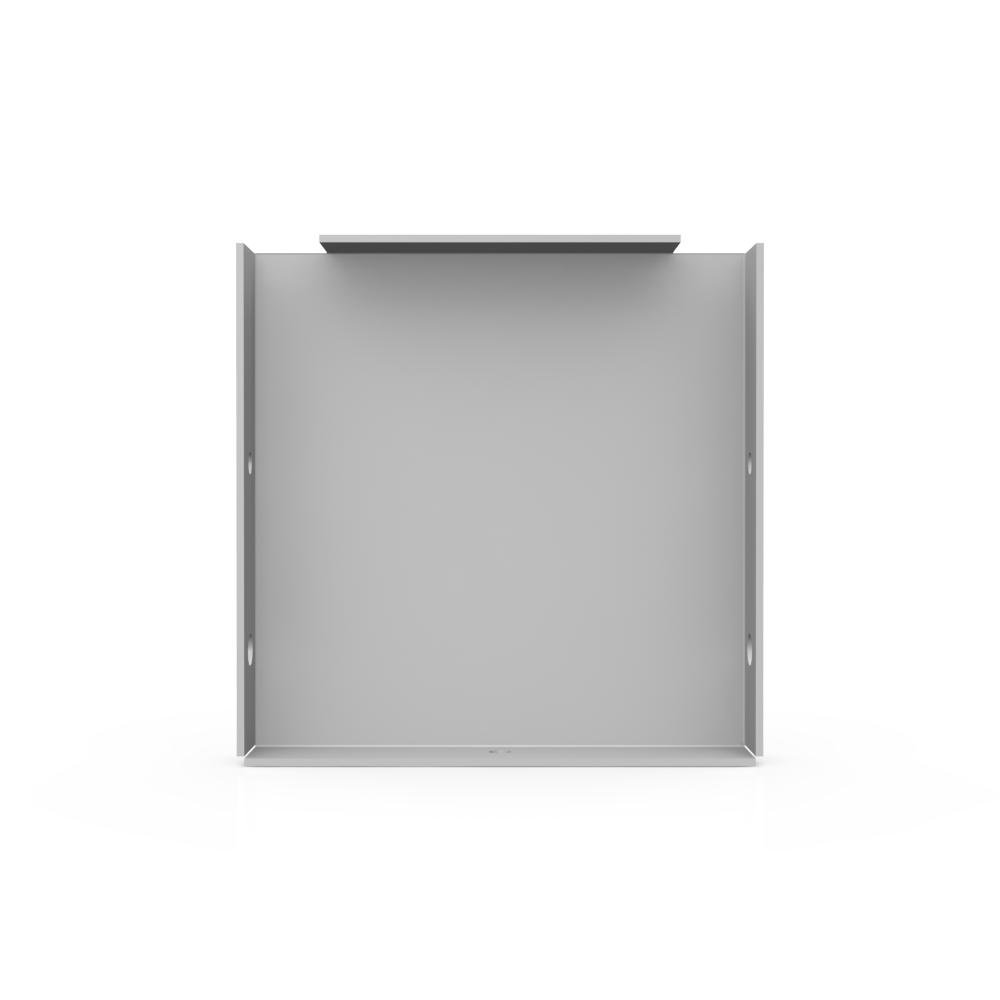 Picture of 44GE-NK - Wireway End Type 1 4X4 Screw Cover ANSI 61 Gray Steel No Knockouts