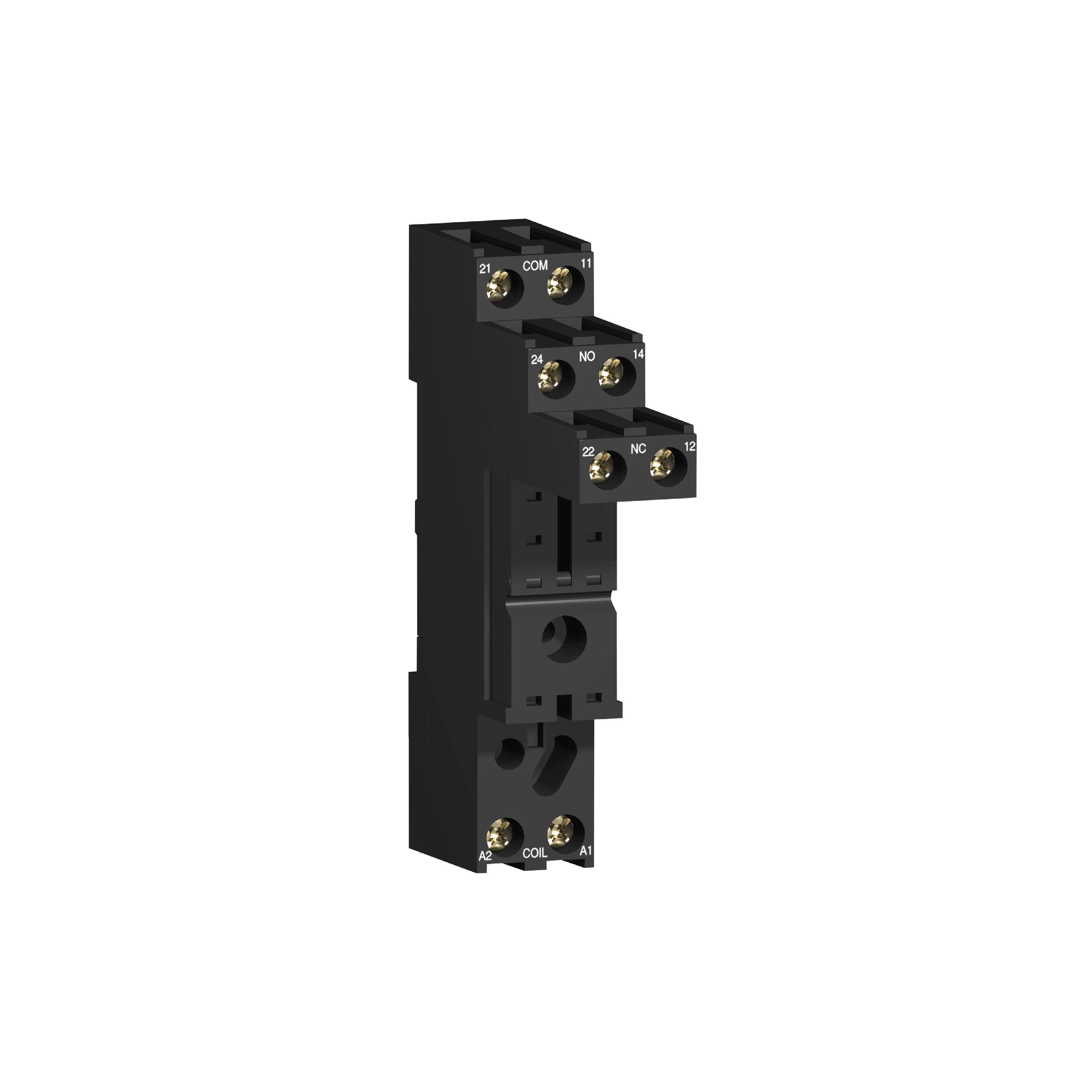 RSZE1S48M - socket, for RSB1A160 RSB2A080 relays, Harmony Electromechanical Relays, 10A, screw connec to rs, separate contact