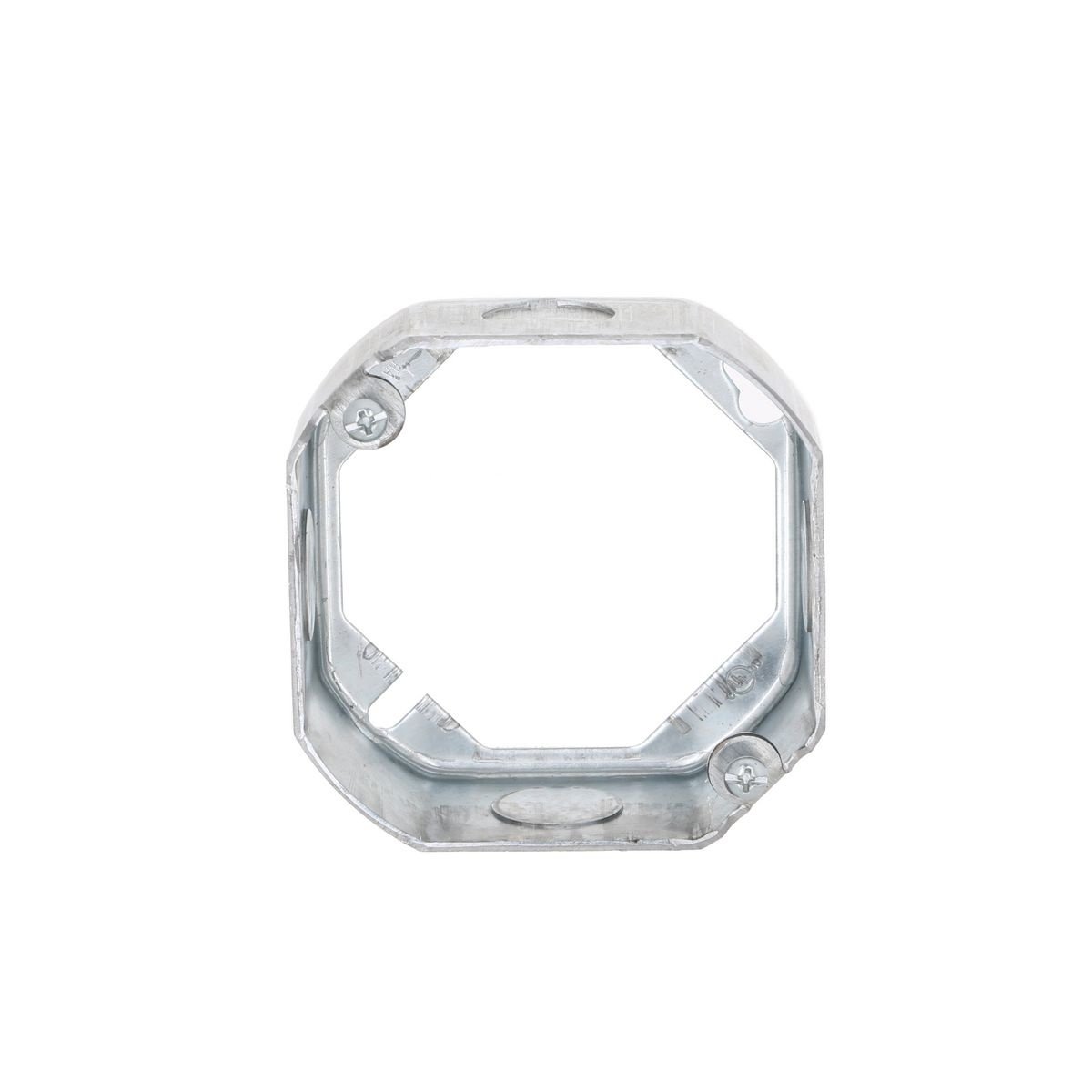 Picture of 128 - 4 in. Octagon Extension Ring, Drawn, 1-1/2 in. Deep, Four 1/2 in. KO's