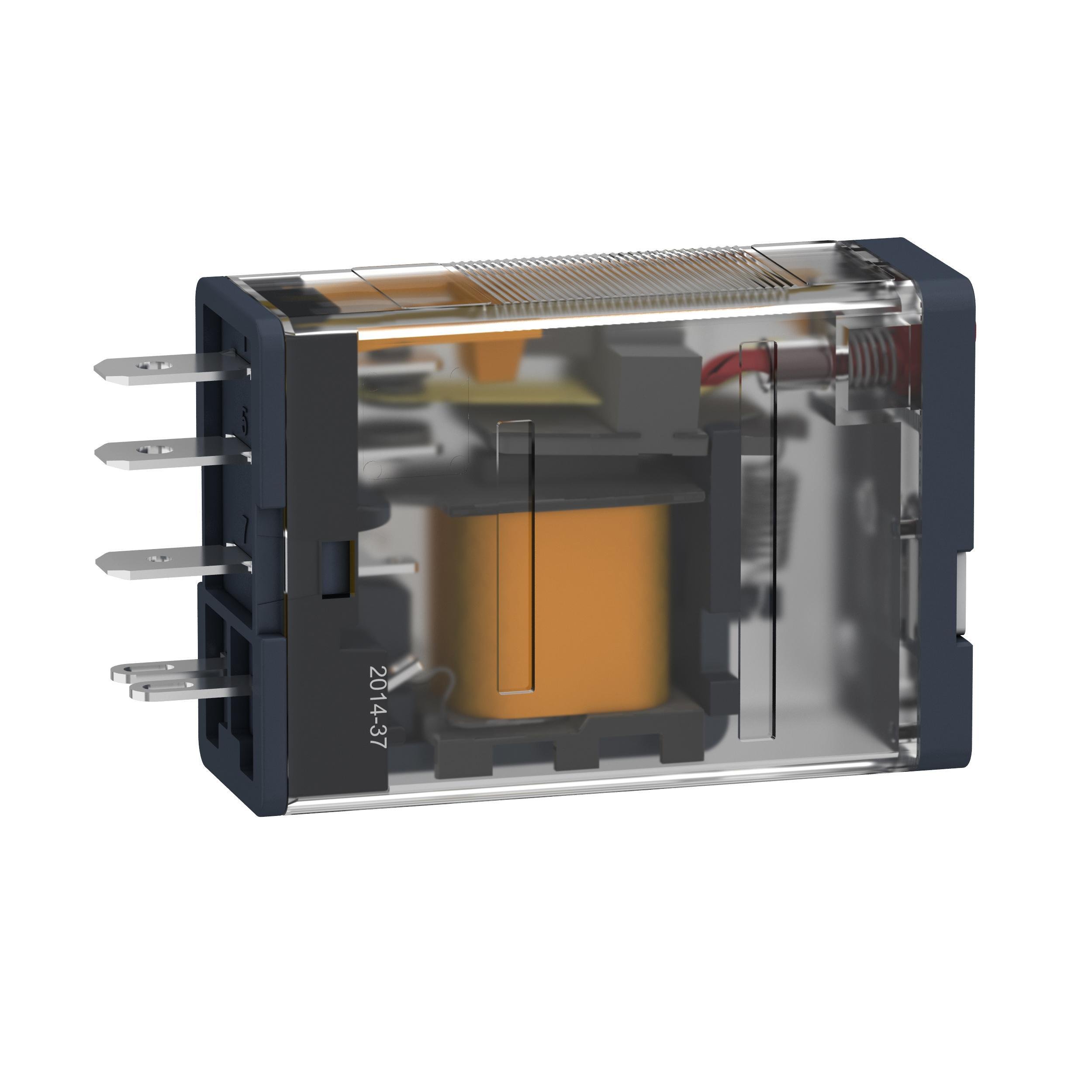 Picture of RPM11F7 - plug-in relay, Harmony electromechanical relays, 15A, 1CO, lockable test button, 120V AC