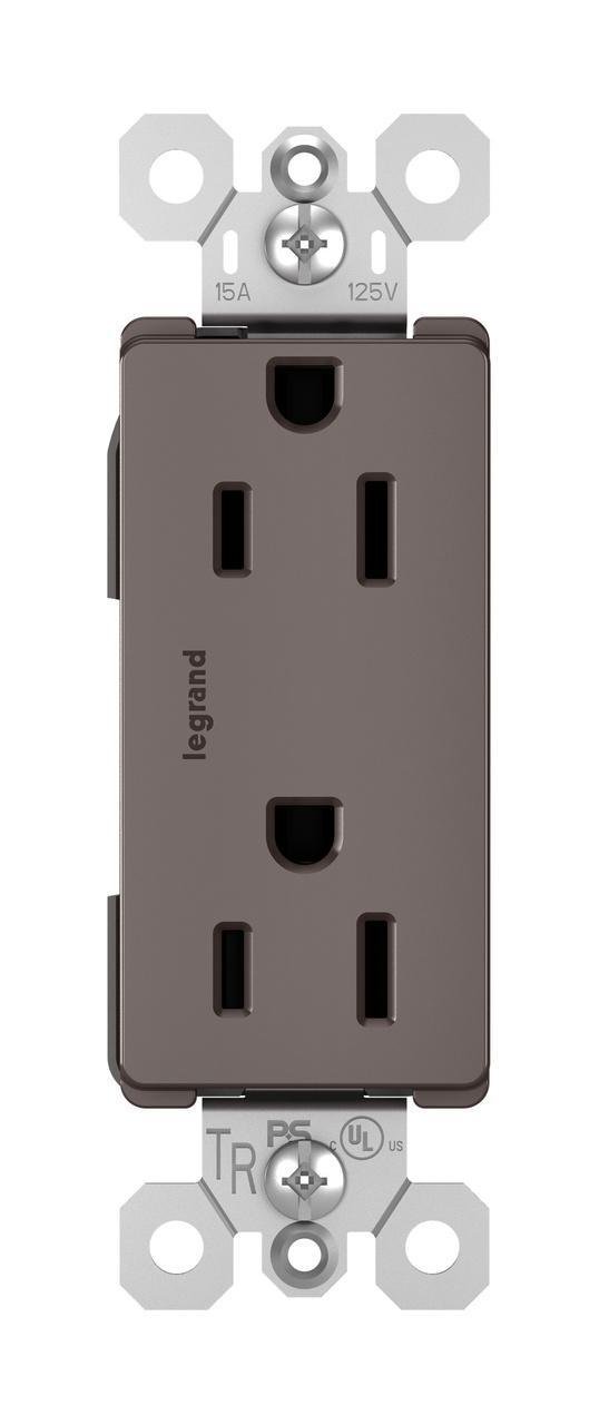 885-TR - radiant® Tamper-Resistant Outlet, Brown