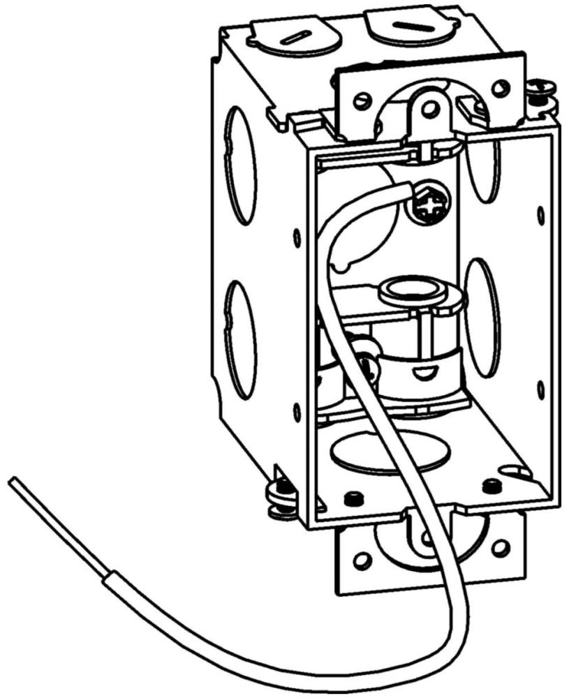 GMB-1-MC - 2-3/4" DEEP, GANGABLE 1-GANG SWITCH BOX WITH MC CLAMPS