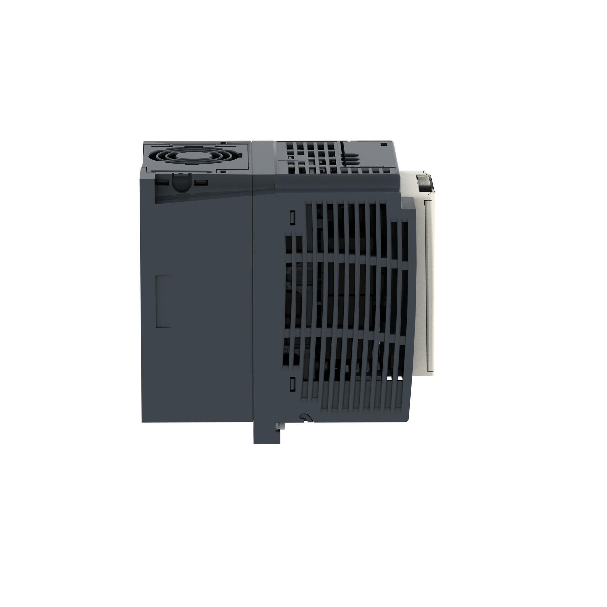 Picture of ATV12HU22M2 - variable speed drive, Altivar 12, 2.2kW, 3hp, 200 to 240V, 1 phase, with heat sink