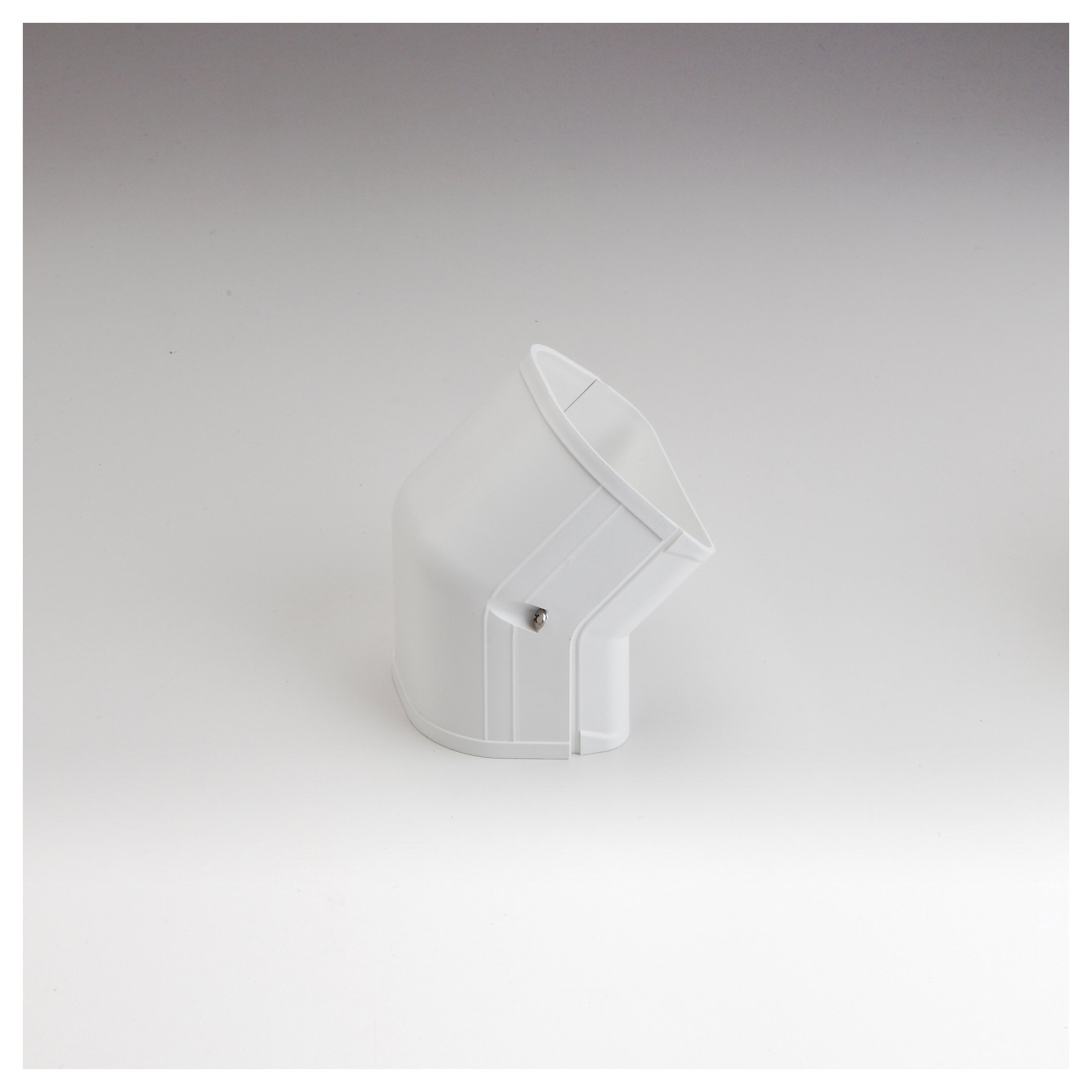 84001 - Fortress Lineset Covers 3.5" 45° Out Vertical Ell, White 92