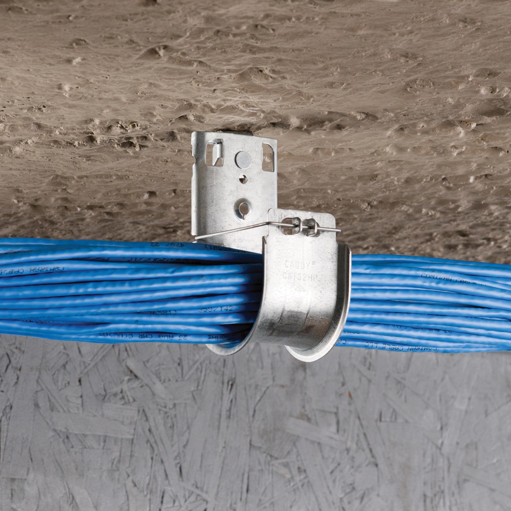 Picture of CAT32HPAB - Cat HP J-hook with angle bracket, 2" dia, 1/4" hole