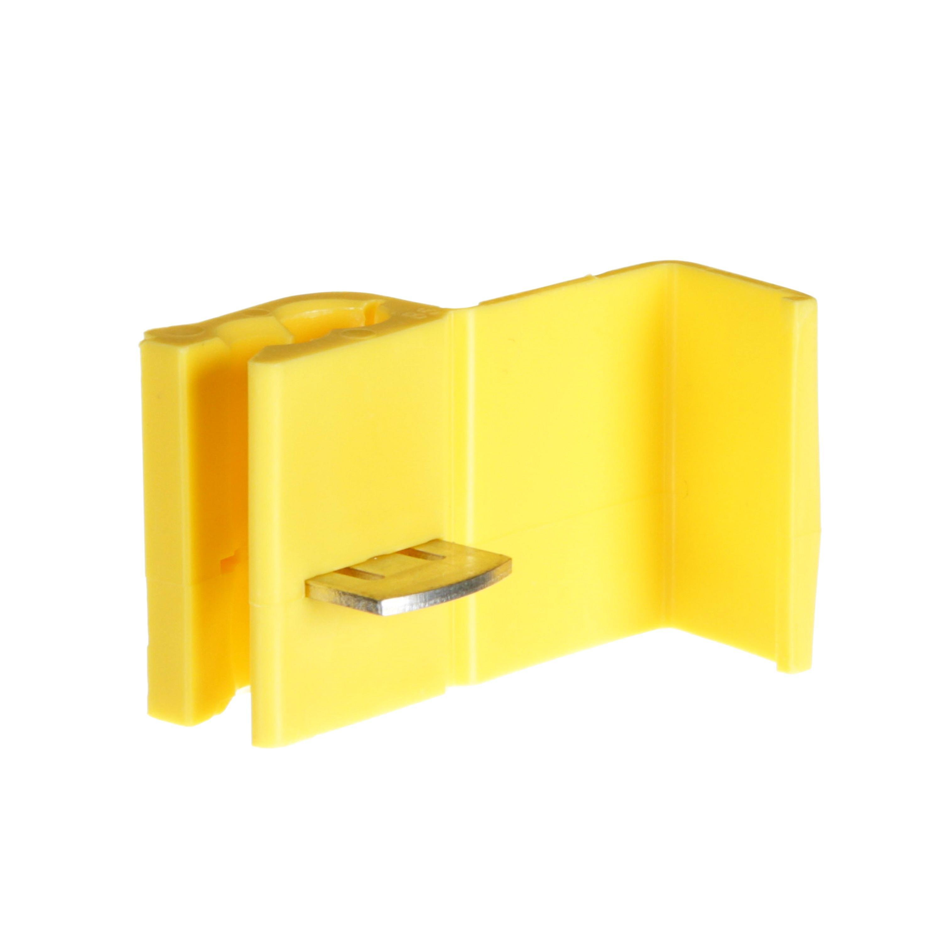 Picture of 562-POUCH - 3M Scotchlok Electrical IDC 562-BOX, Double Run or Tap, Flame Retardant, Yellow, 12 AWG (solid/stranded), 10 AWG (stranded), 100 per carton, 1000 per case