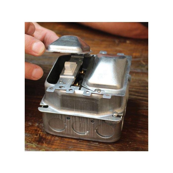 Picture of WPPU - WPPU - Wire Protection Cover 1 Gang for Toggle, 50 Pak