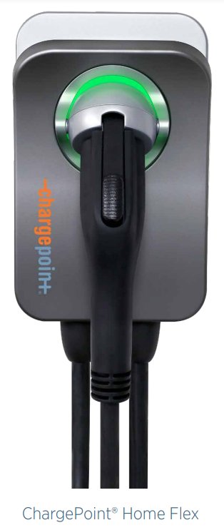 CHARGEPOINT CPH50-NEMA14-50-L23-K, NEMA 14-50 23' Single Port Wall Mount Type 1 EV Charger