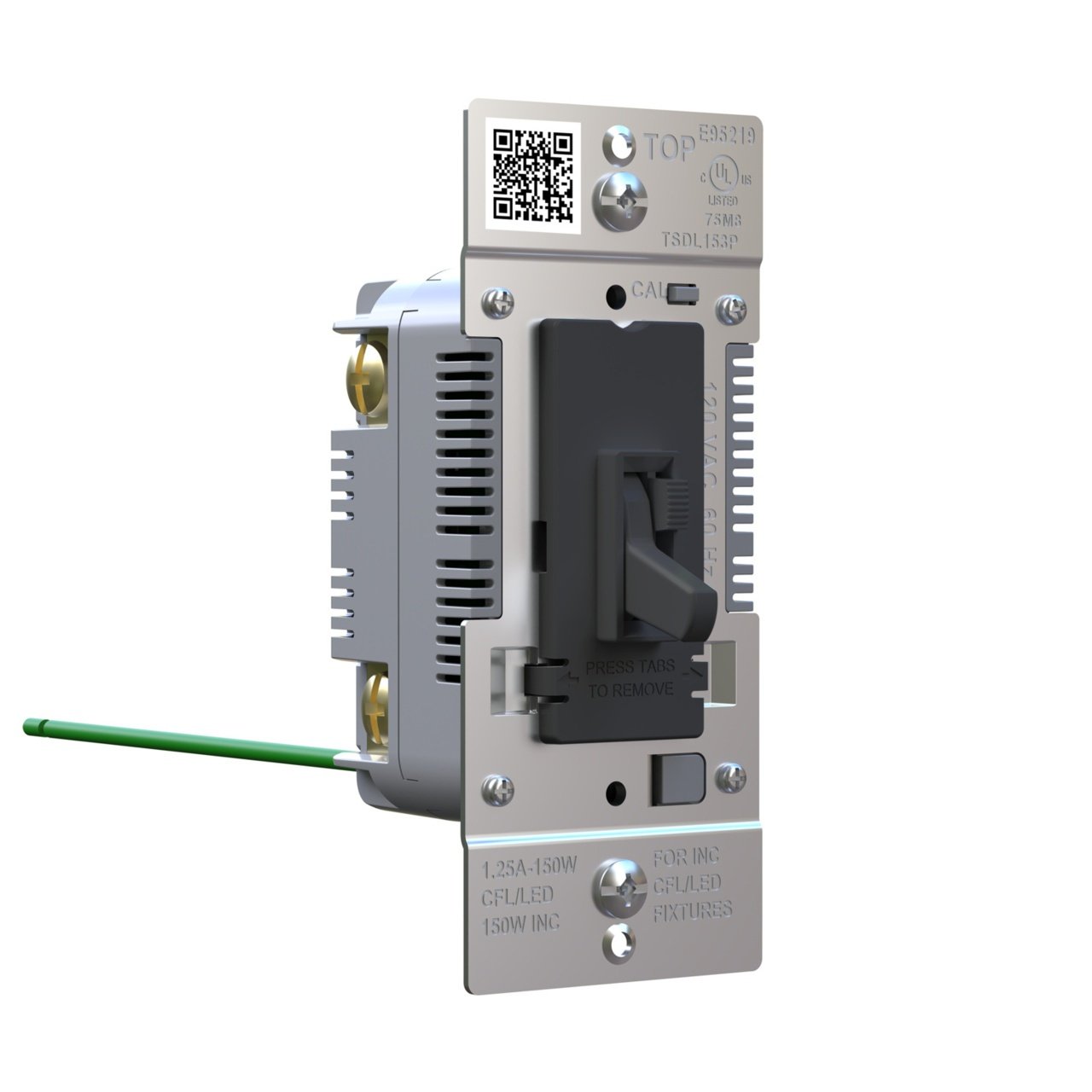 Picture of TSDL153PBK - Trademaster Toggle Slide LED Advanced Dimmer, Black