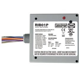 RIB01P - Enclosed Relay 20Amp DPDT 120VAC