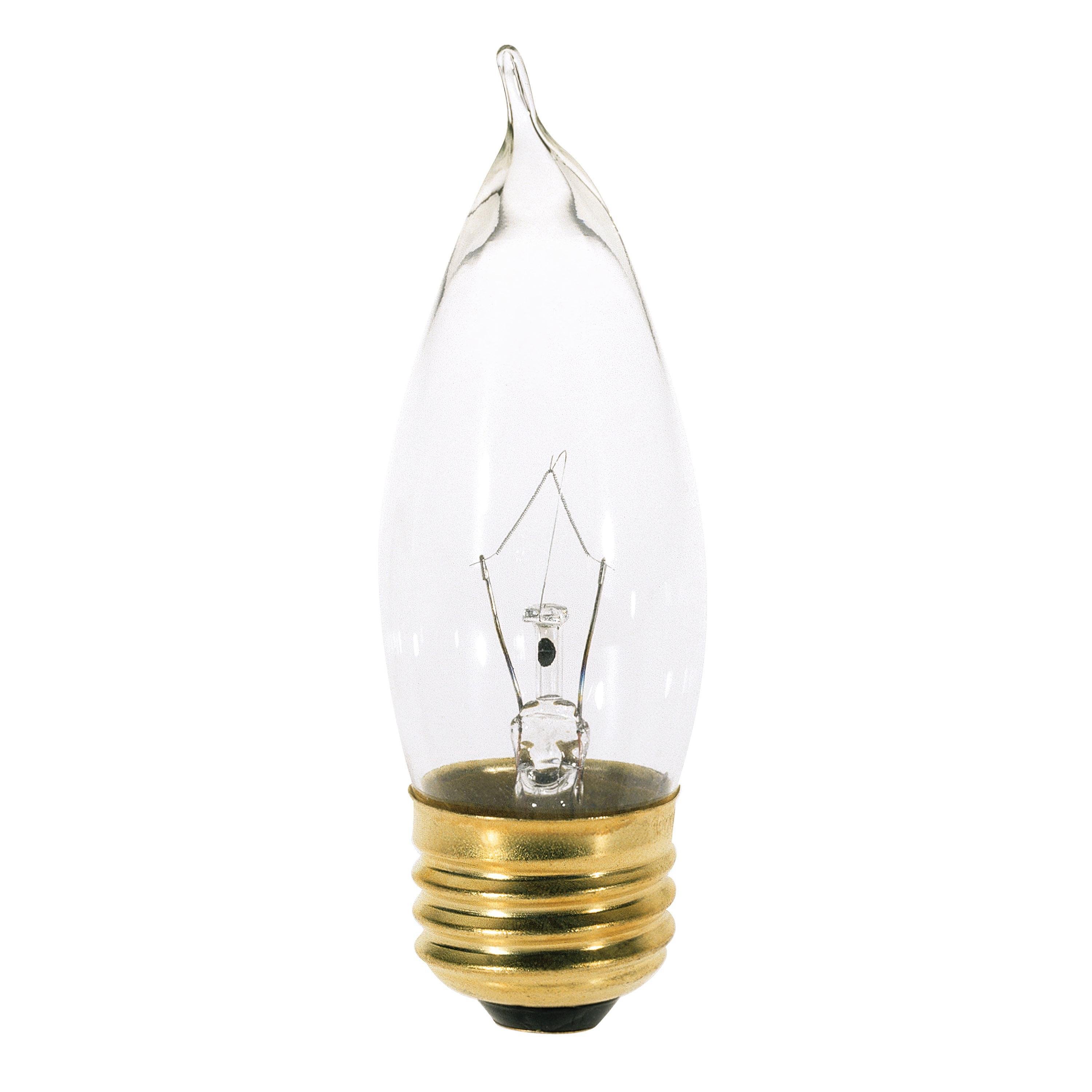 S3264 - 25 Watt CA10 Incandescent - Clear - 1500 Average rated hours - 210 Lumens - Medium base - 120 Volt