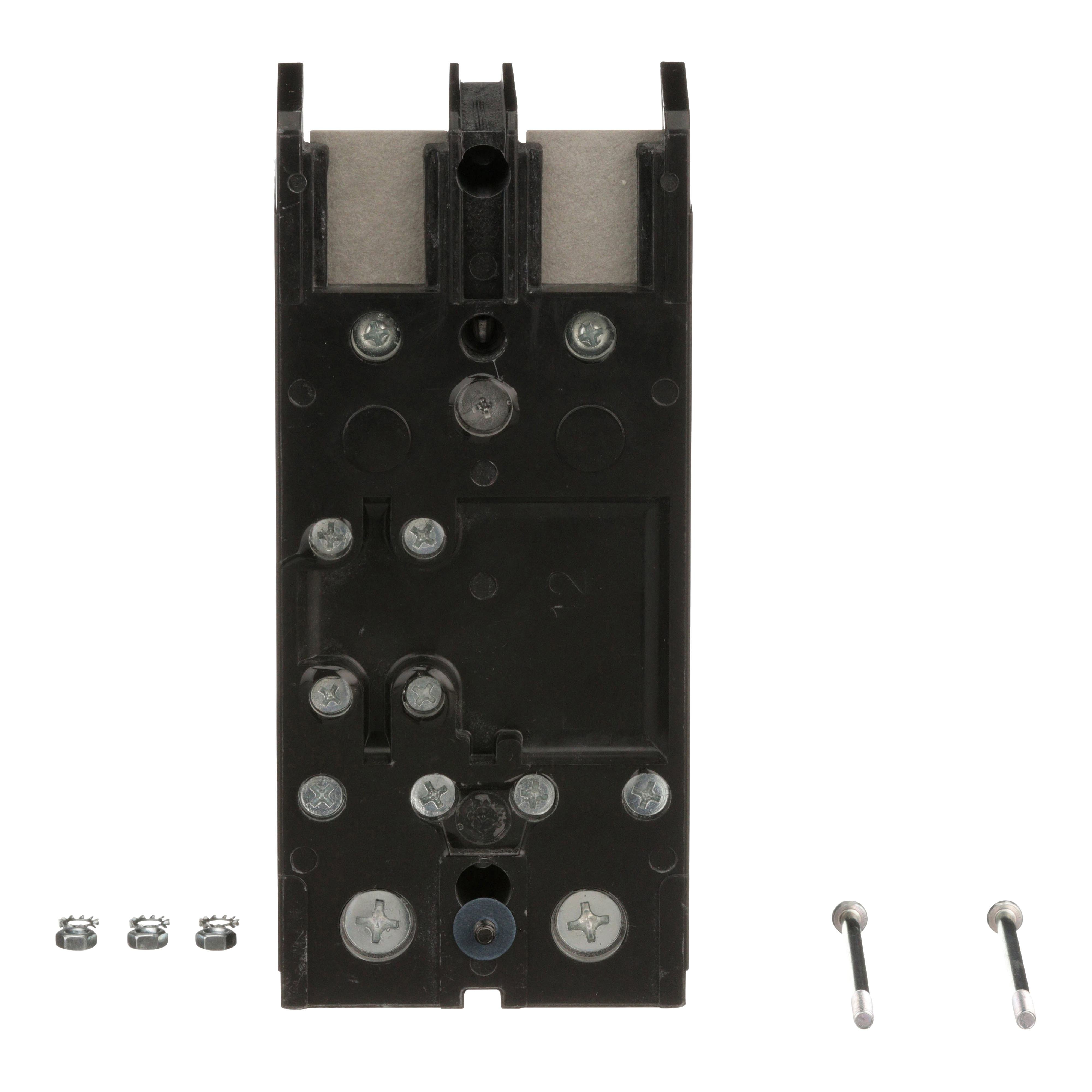 Picture of QDP22100TM - Circuit breaker, PowerPacT Q, 100A, 2 pole, 240VAC, 25kA, lugs, thermal magnetic, 80%, bottom of panel