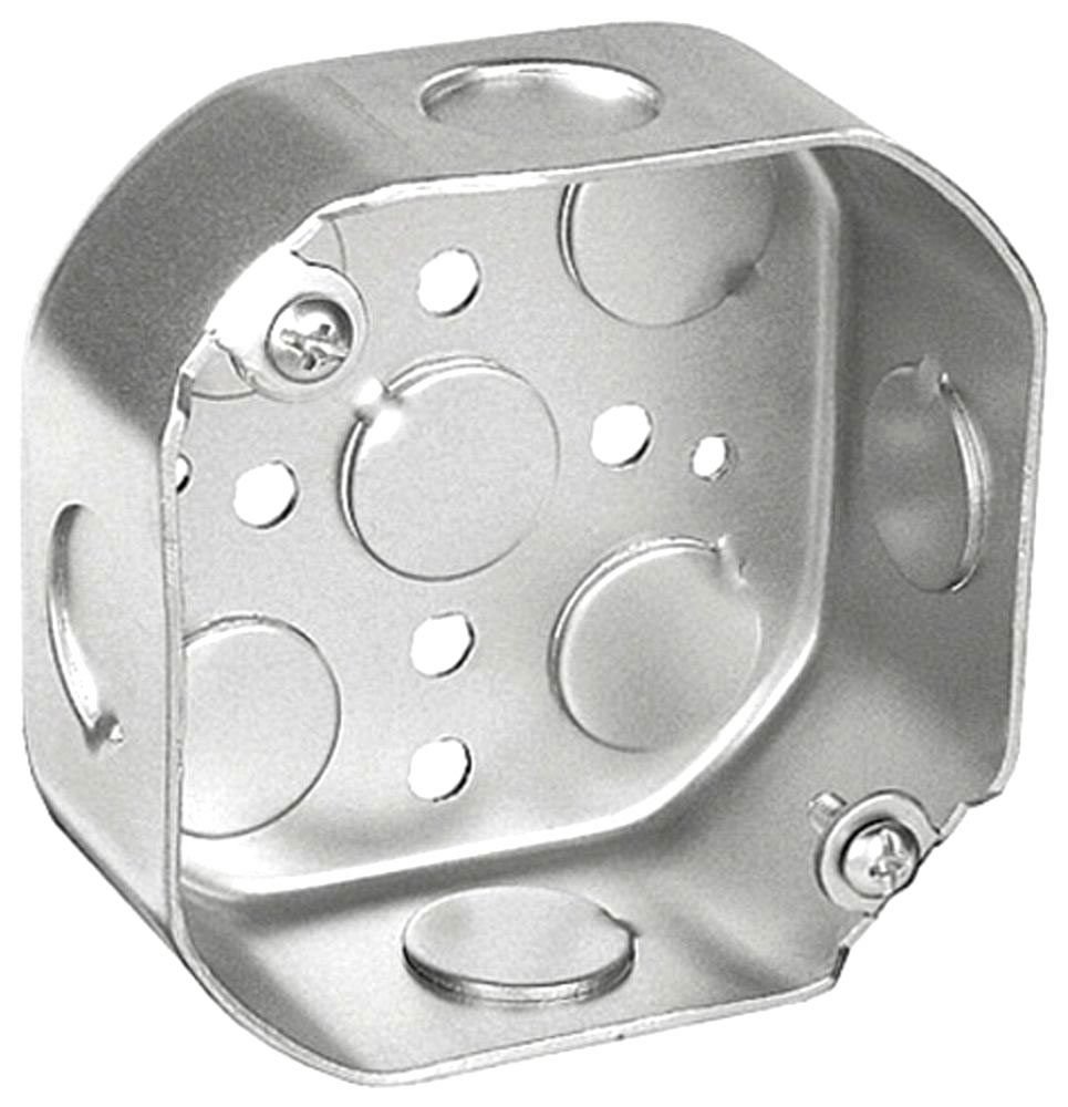 54151-1/2 - 54151-1/2 - Octagon Box 1-1/2" Deep 1/2" KOs, 4", 50 Pak