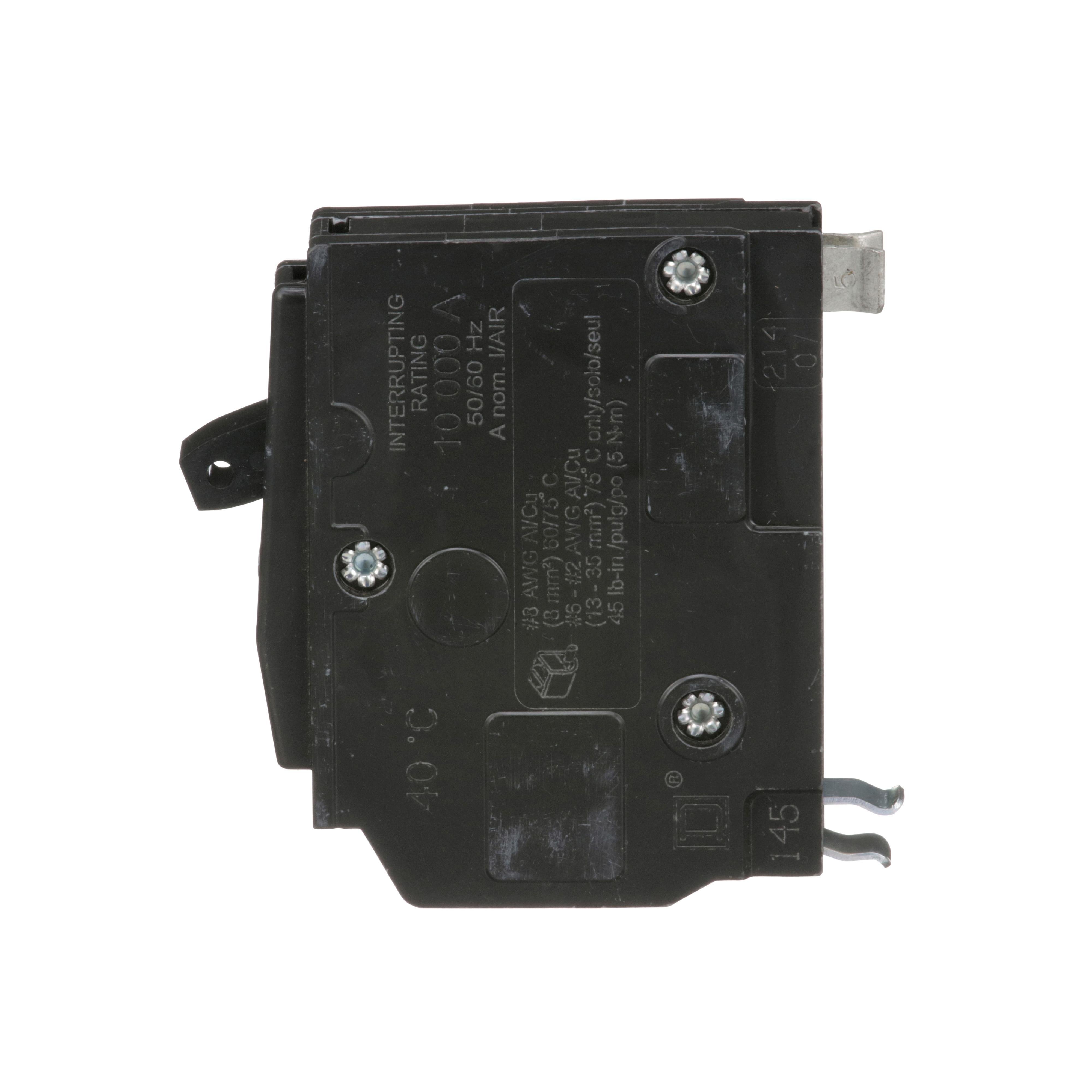 Picture of QO150 - Mini circuit breaker, QO, 50A, 1 pole, 120/240VAC, 10kA, plug in