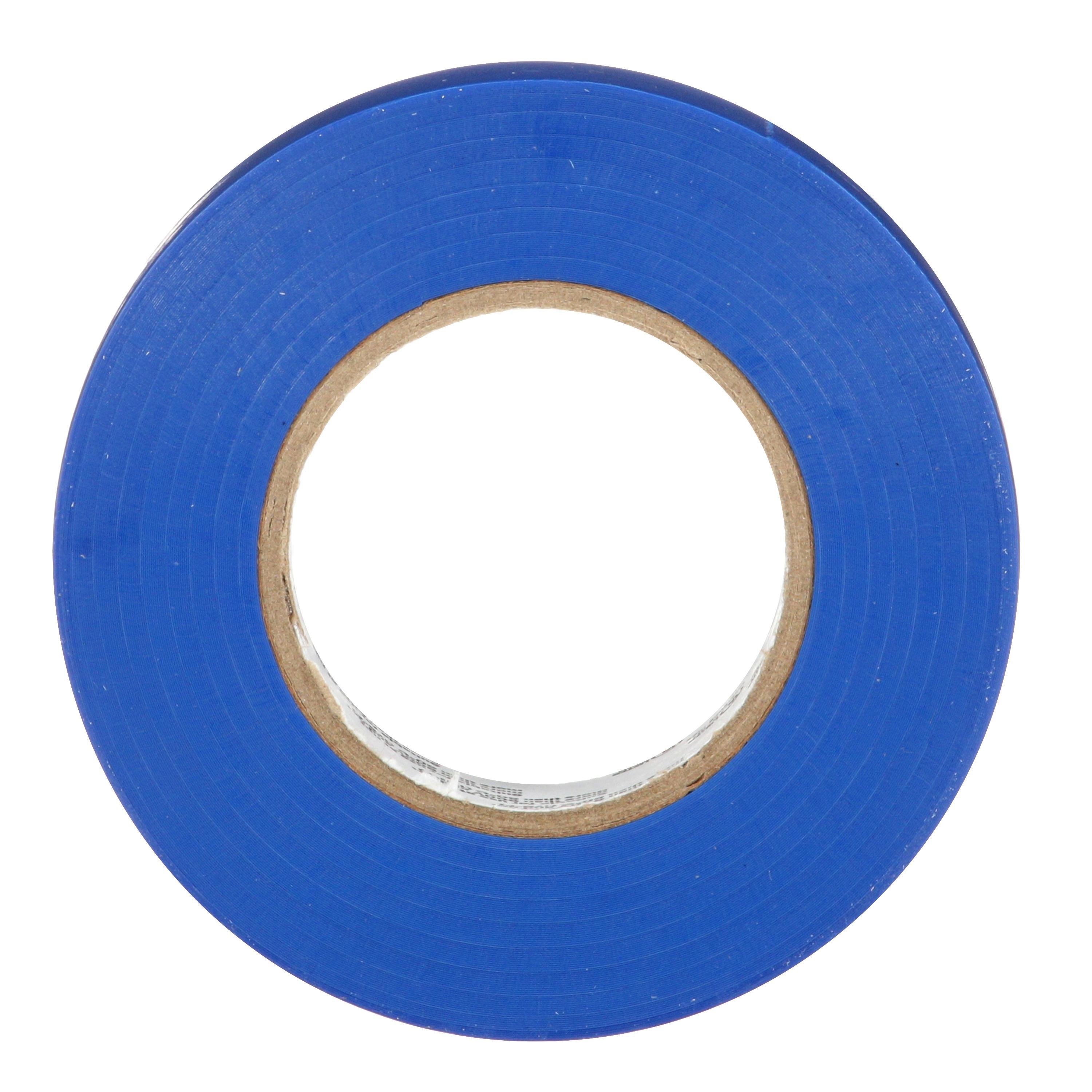 Picture of 7100169429 - 3M™ Temflex™ Vinyl Electrical Tape 165, Blue, 3/4 in x 60 ft (19 mm x 18 m), 6 mil, 100 Rolls/Case