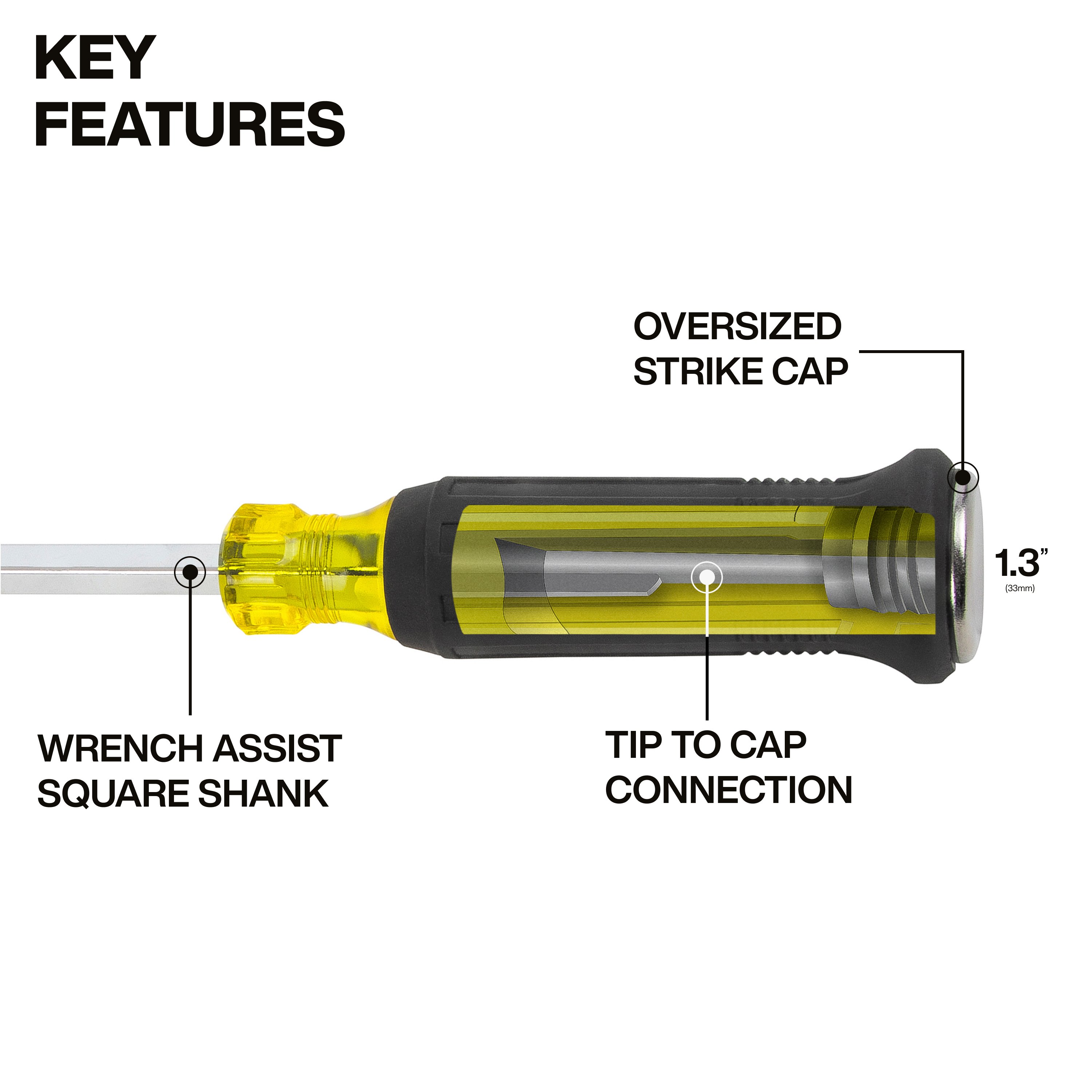 Picture of KLE 6007DD, 5/16" Keystone Demolition Driver