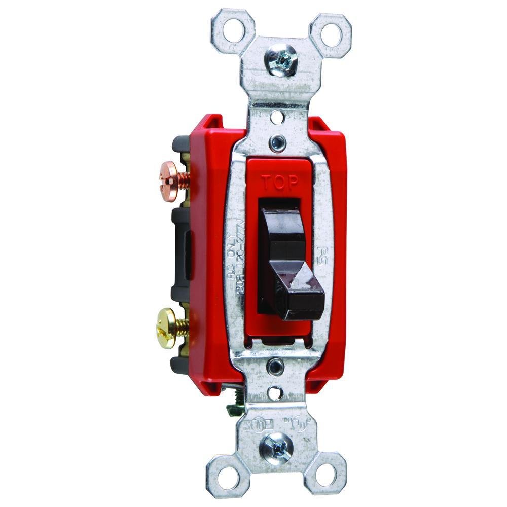 CS20AC3 - Commerical 20A Specification Grade Toggle Switch, Brown