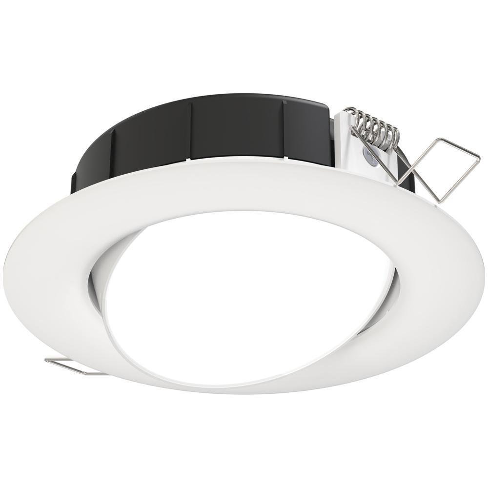 Picture of WF4 ADJ LED 27K30K35K 90CRI MW - 4" Gimbal Wafer Housing-Free LED Downlight, IC/ Non-IC, New Construction/ Remodel, Switchable Color Temperature, 2700K, 3000K, 3500K, 90 CRI, Matte White