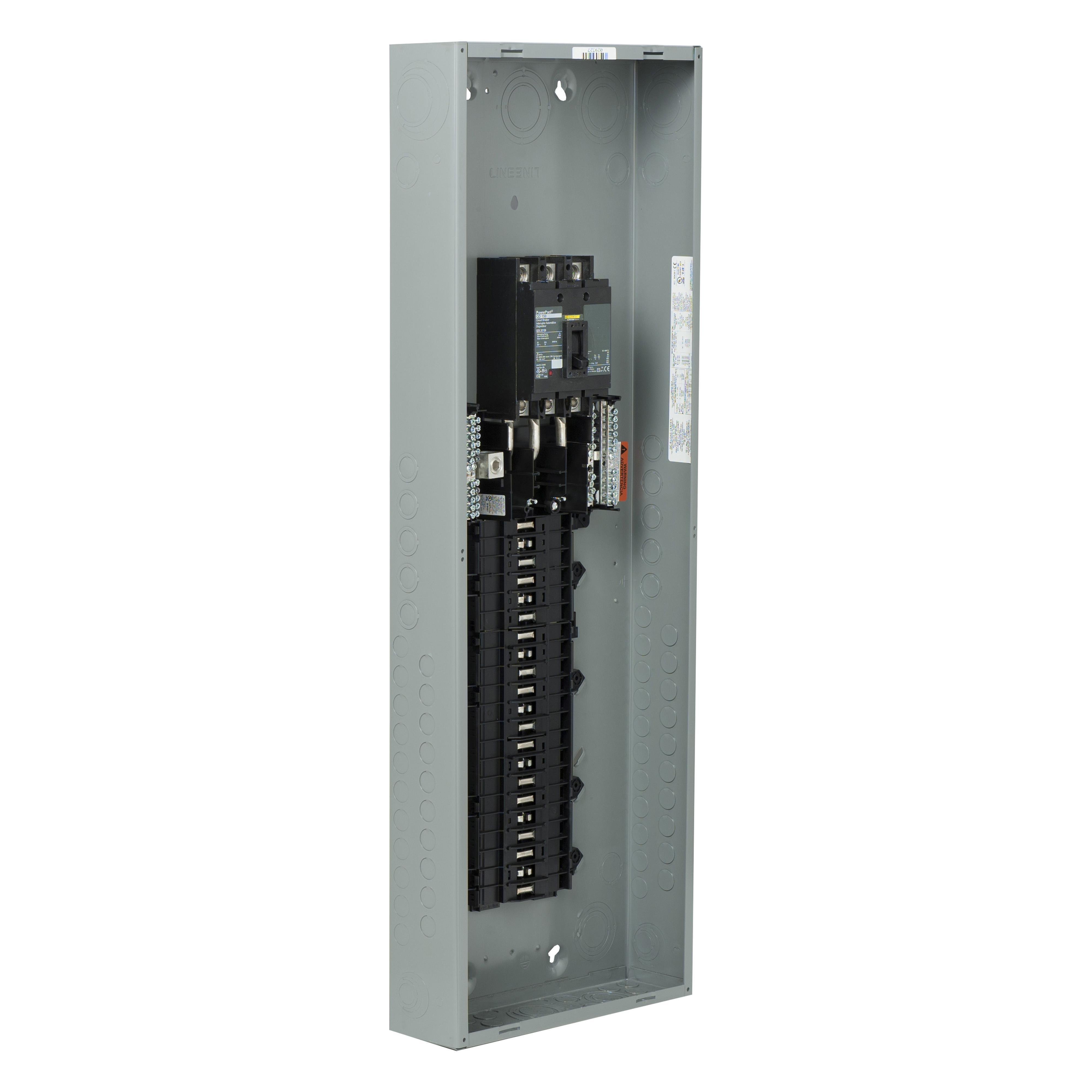 QO342MQ225175 - Load center, QO, 3 phase, 42 spaces, 42 circuits, 175A convertible main breaker, NEMA1, QDL