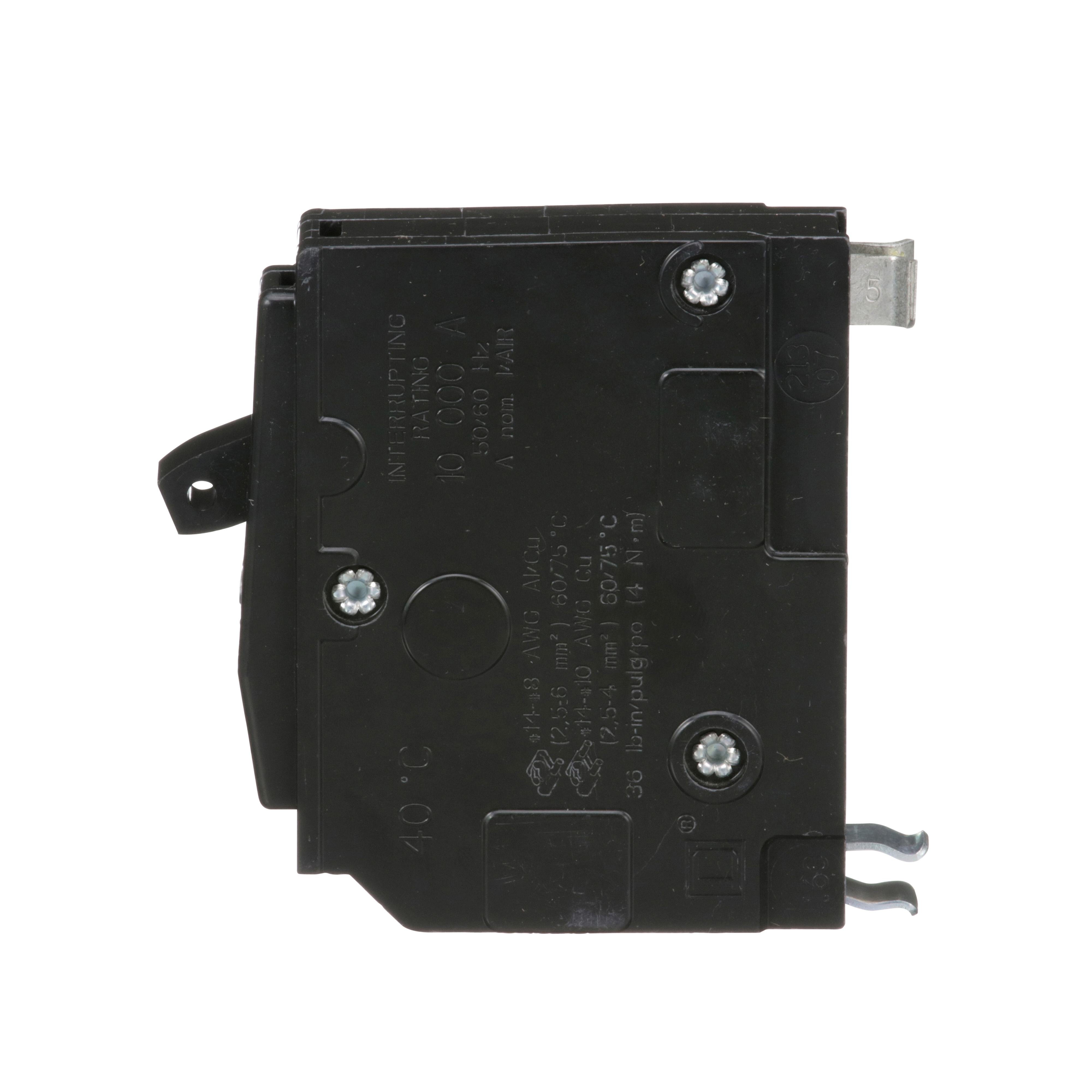 Picture of QO125 - Mini circuit breaker, QO, 25A, 1 pole, 120/240VAC, 10kA, plug in