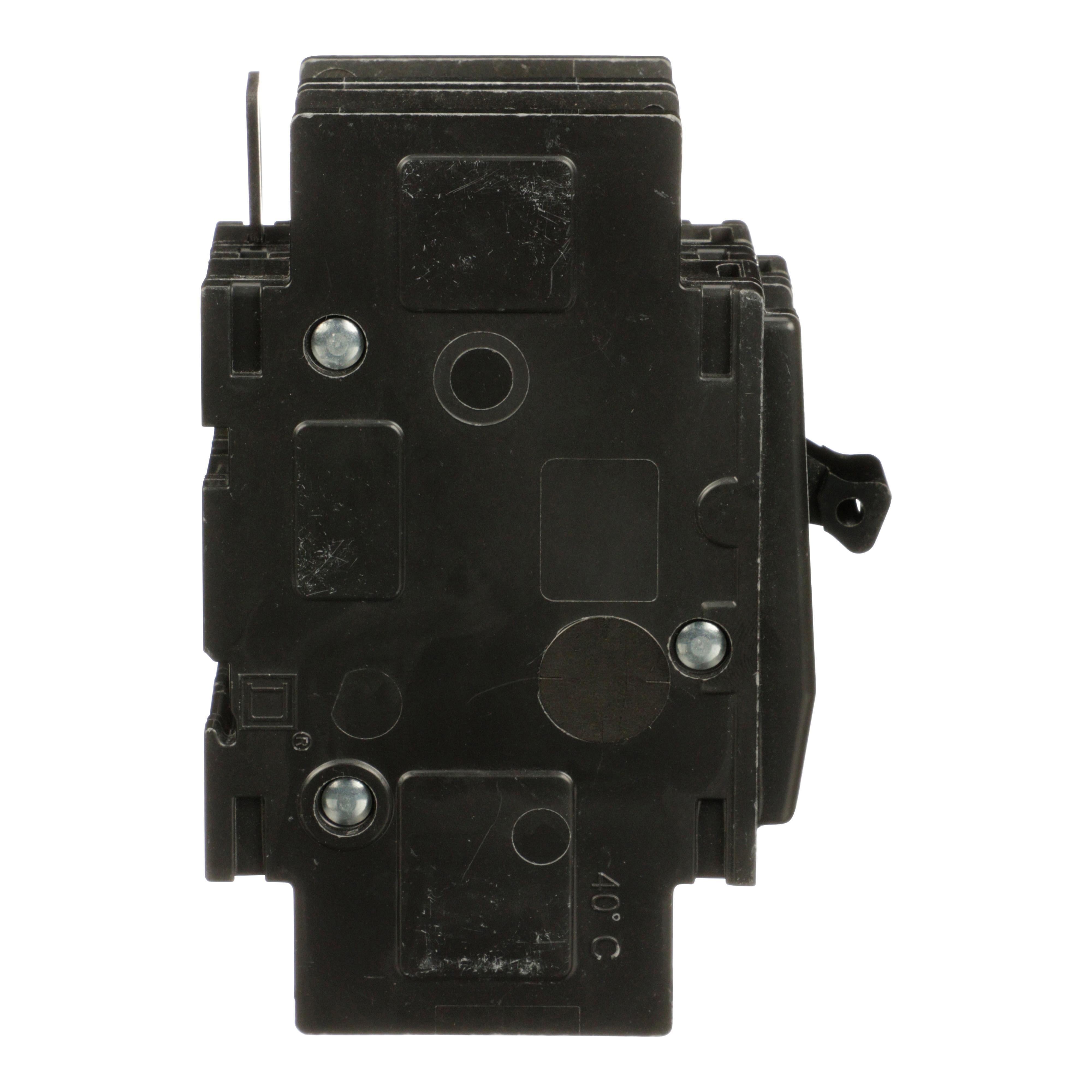 Picture of QOU2103100 - Mini circuit breaker, QOU, 10A, 2 pole, 120/240 VAC, 10kA, mounting foot