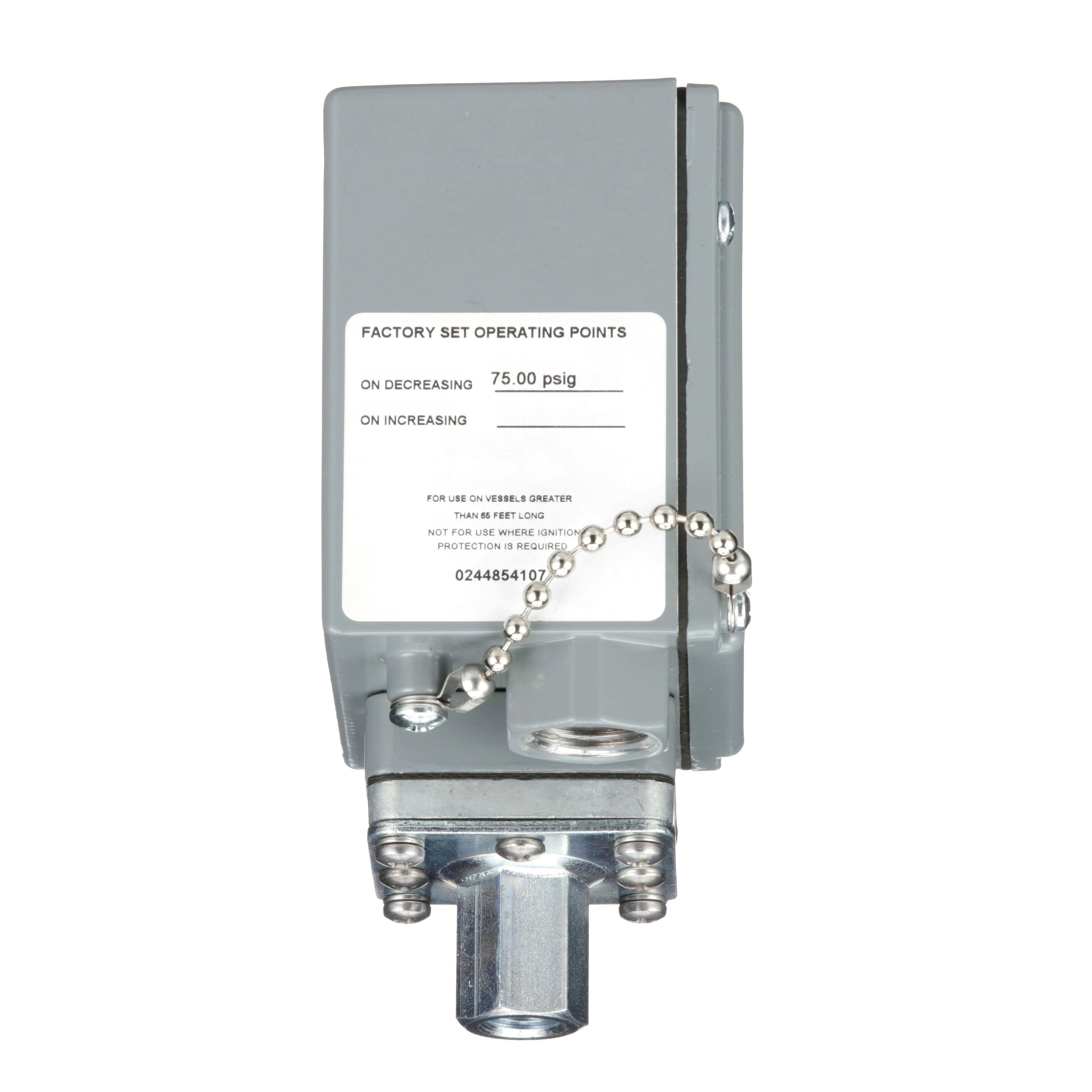 Picture of 9012GAW5 - industrial pressure switch, 9012G, adjustable scale, 2 thresholds, 3.0 to 150 psig