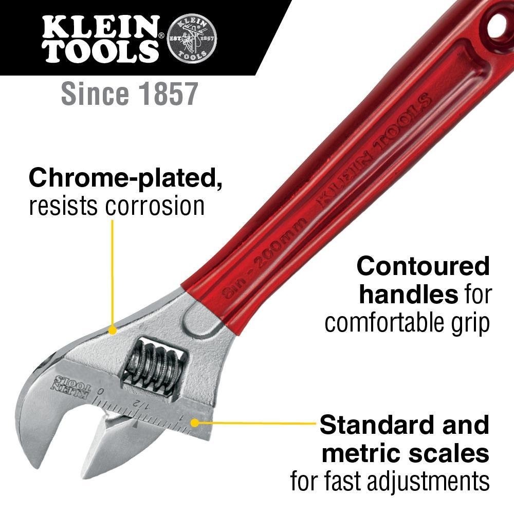D507-8 - Adjustable Wrench, Extra Capacity 8-Inch